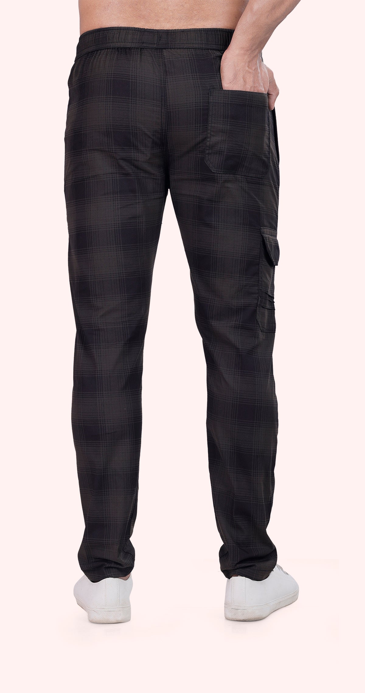 Men's Green Cozy Comfort Pyjama Pants Check Print Comfort Cotton