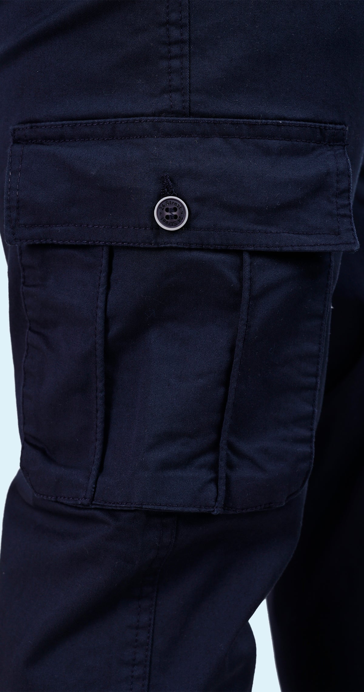 Men's Blue Athletic Flow Solid Jogger Cotton