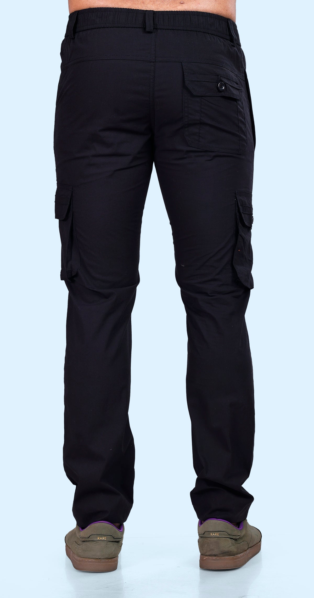 Men's Black Comfort Heaven Pyjama Pants Solid Comfort Cotton