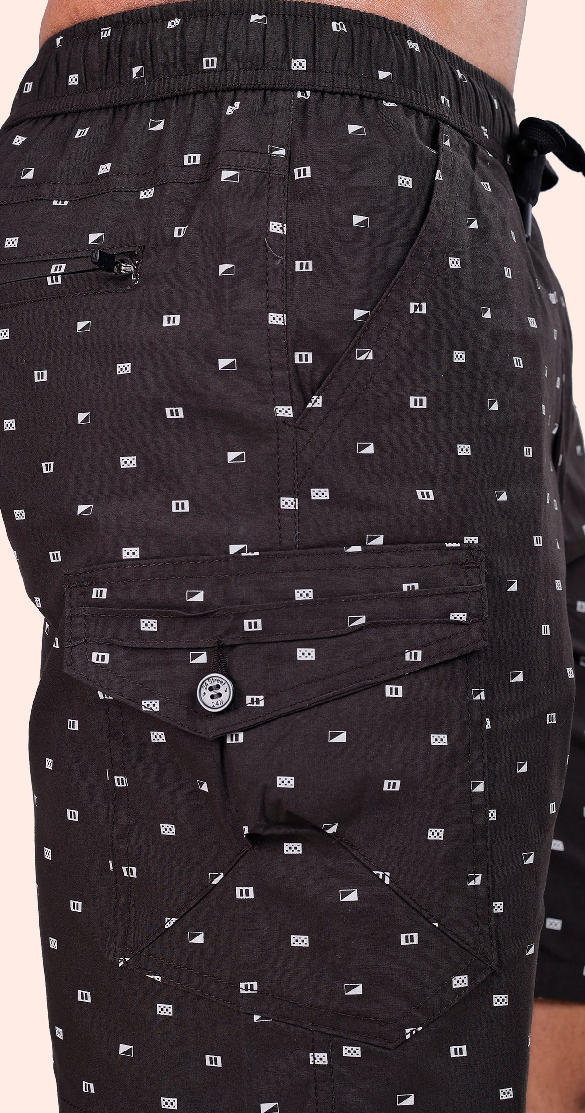 Men's Dark Grey Beach Bound Solid Bermuda Comfort Cotton