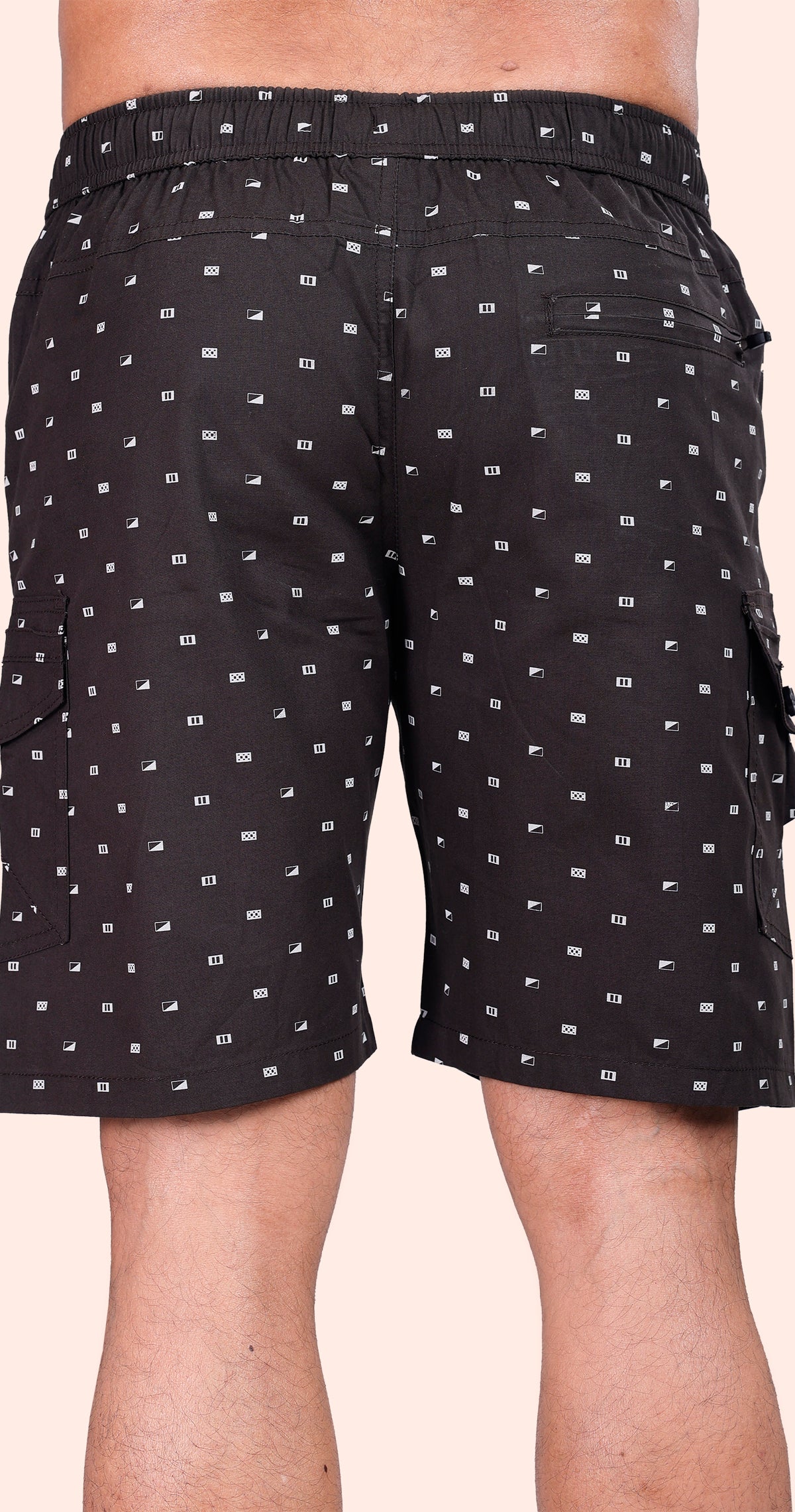 Men's Dark Grey Beach Bound Solid Bermuda Comfort Cotton