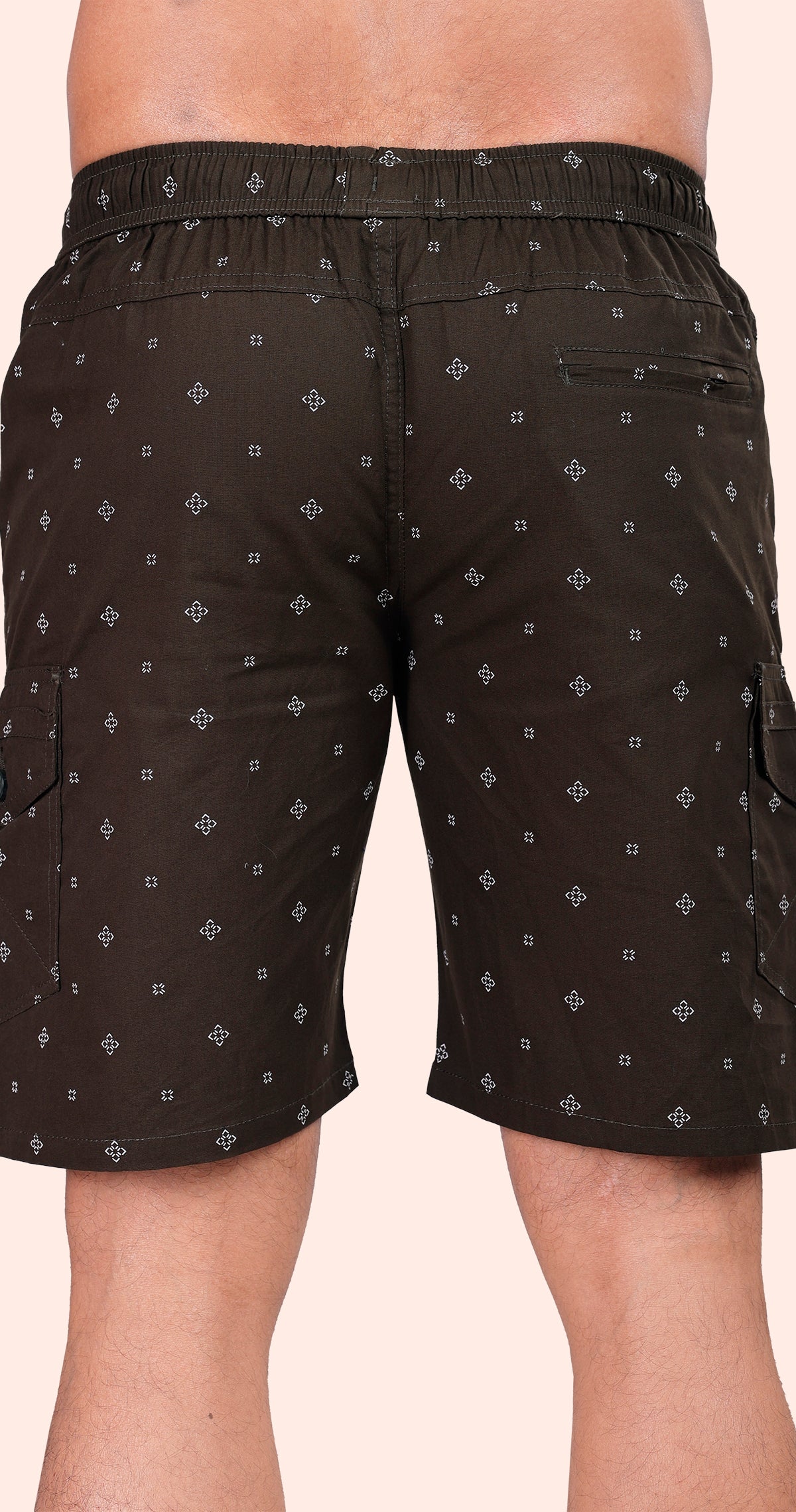 Men's Green Beach Bound Solid Bermuda Comfort Cotton