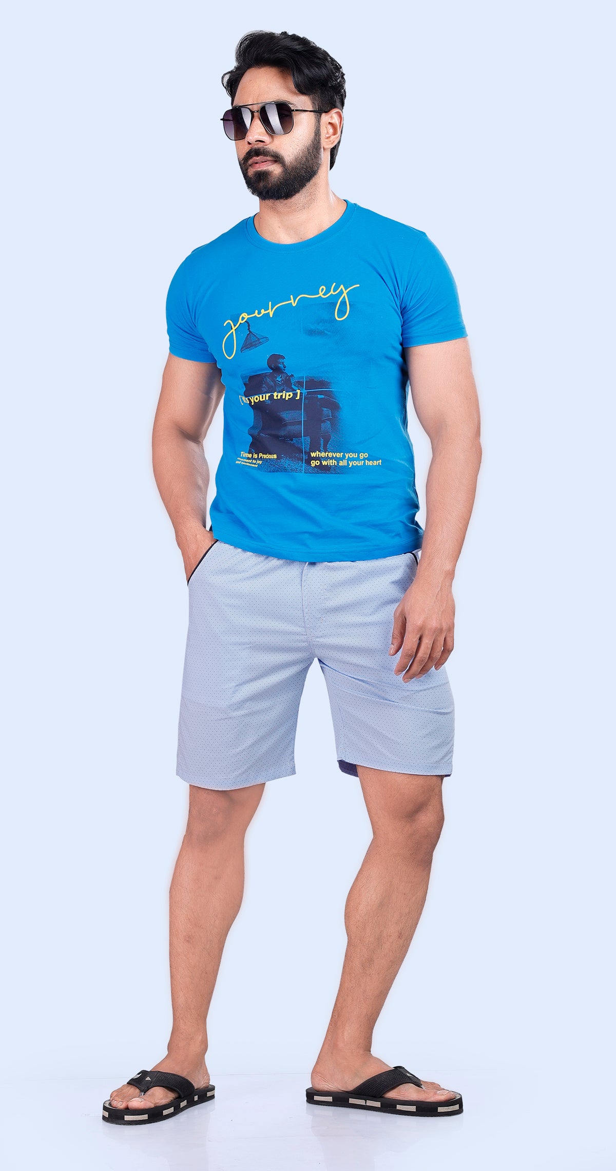 Men's Tropical Ease Printed Bermuda Comfort Cotton