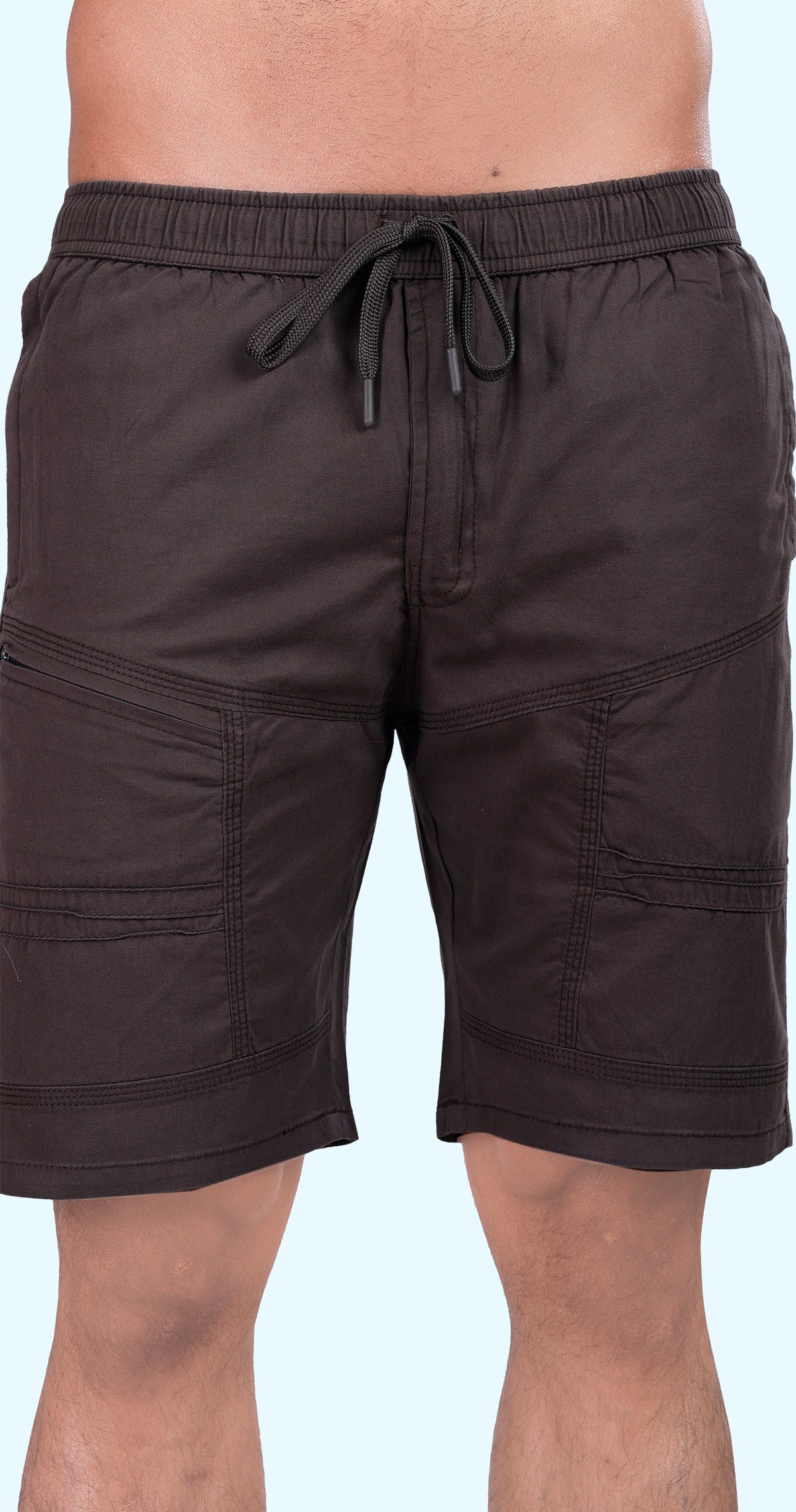 Men's Brown Paradise Fit Solid Bermuda Comfort Cotton