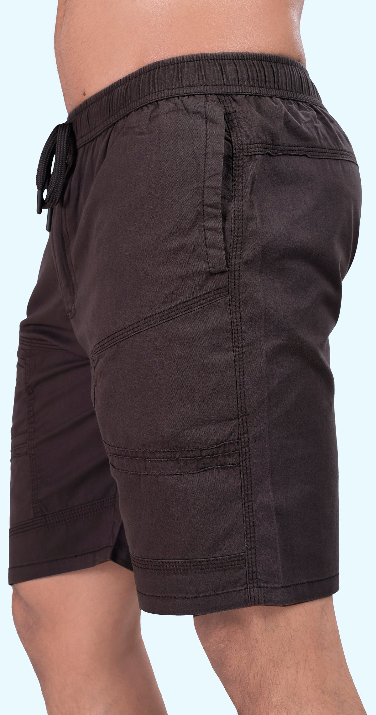 Men's Brown Paradise Fit Solid Bermuda Comfort Cotton