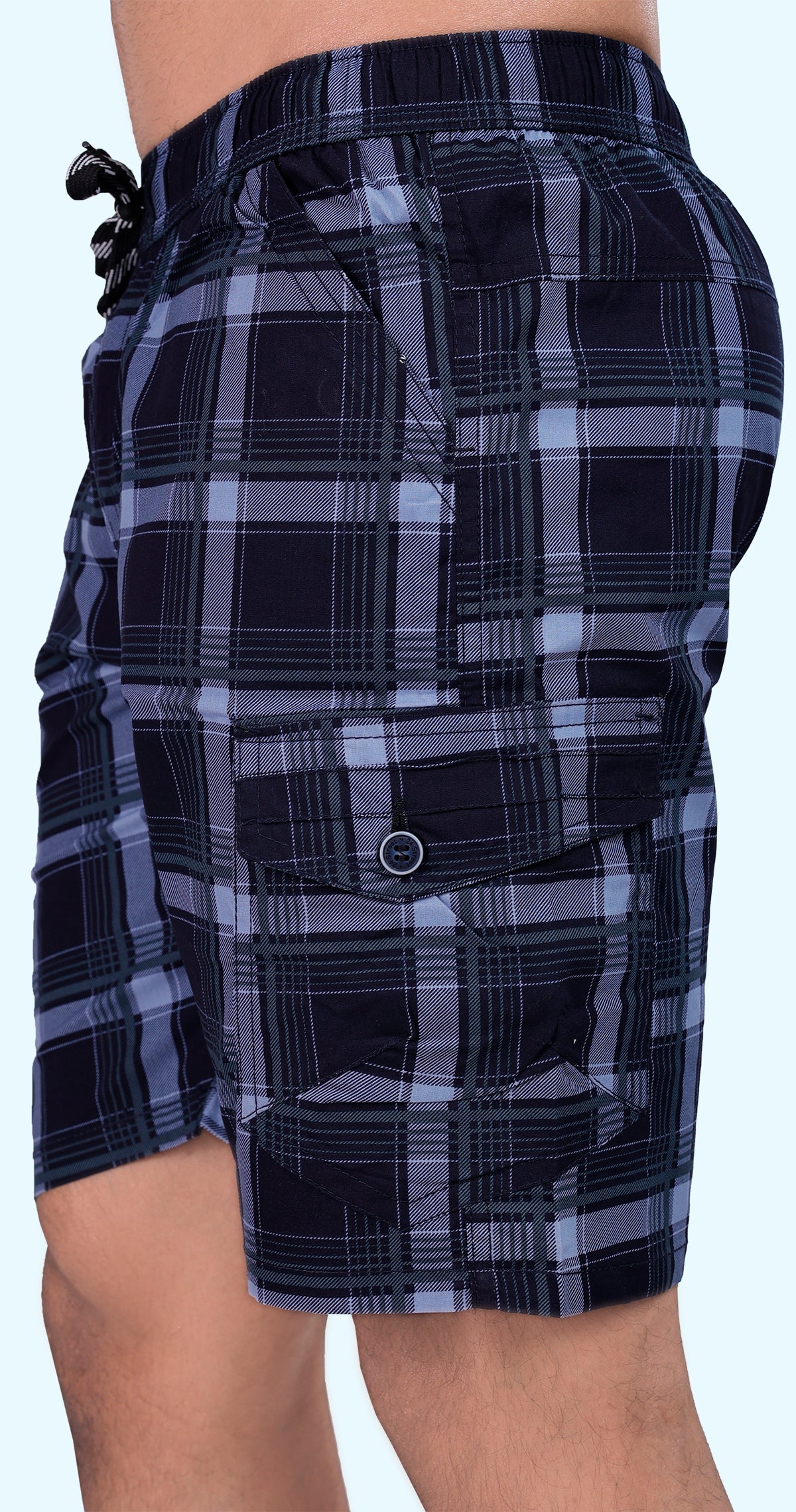 Men's Casual Coast Check Bermuda Comfort Cotton