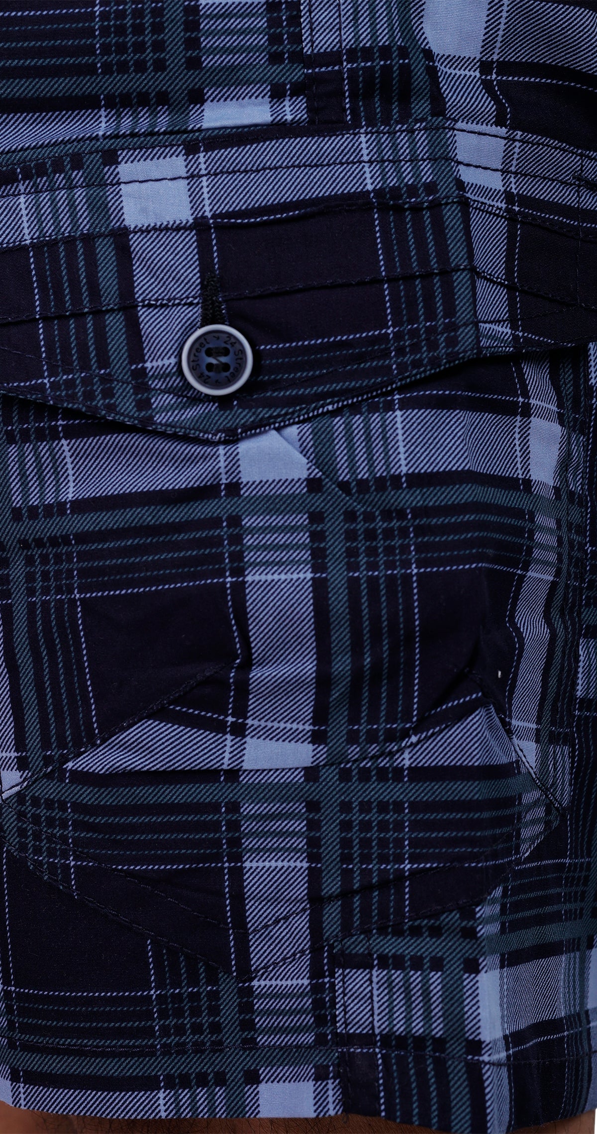 Men's Casual Coast Check Bermuda Comfort Cotton