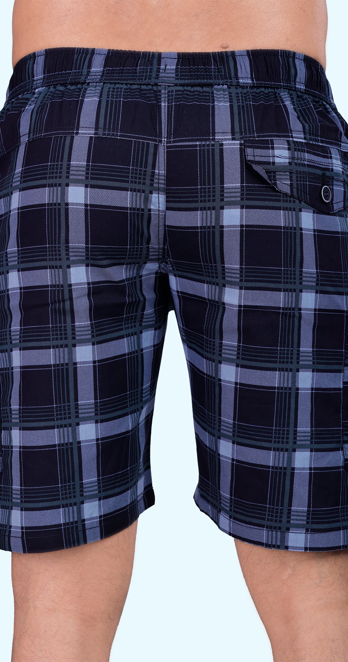 Men's Casual Coast Check Bermuda Comfort Cotton