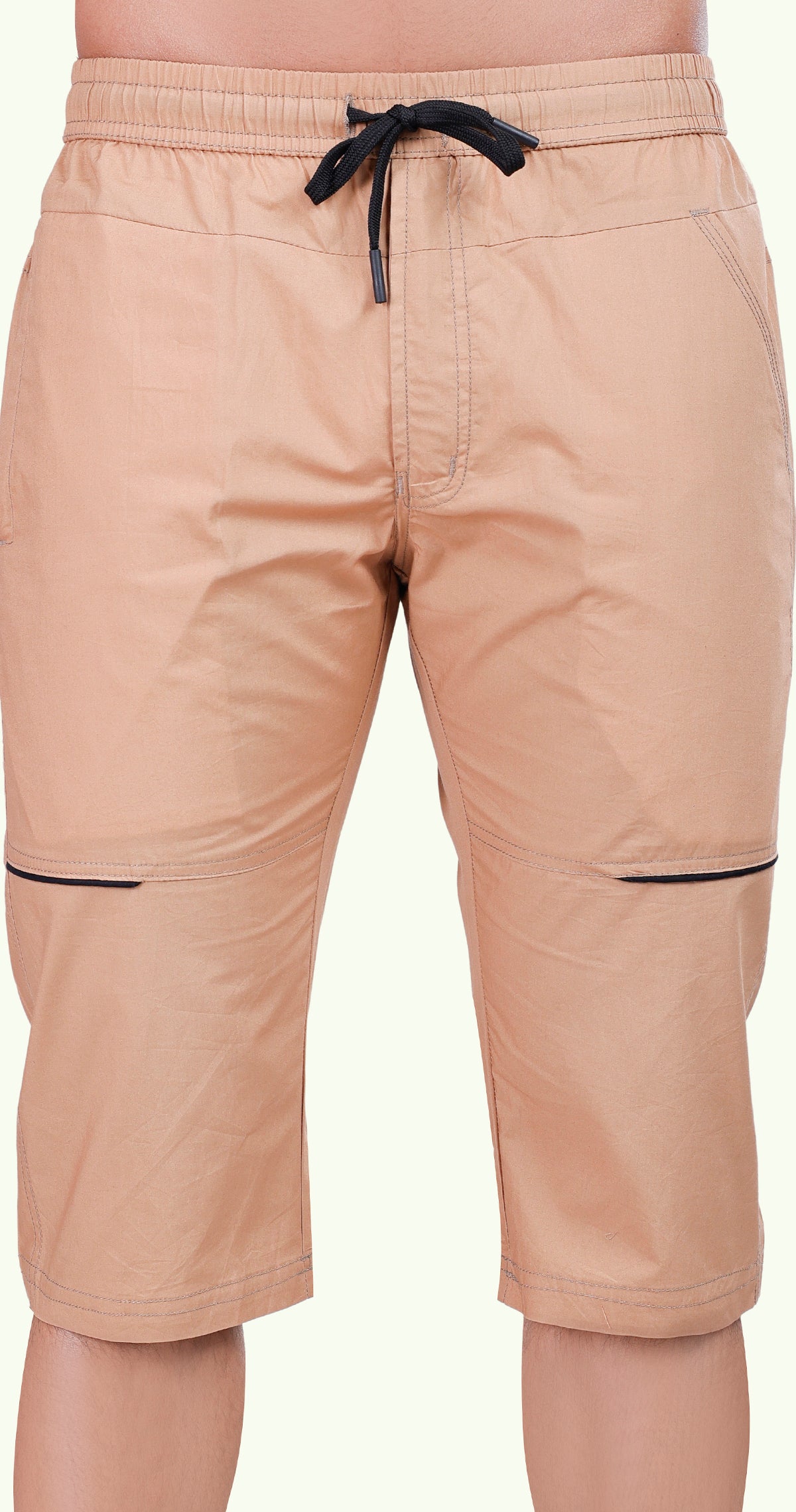 Men's Urban Capri Solid Print Comfort Cotton