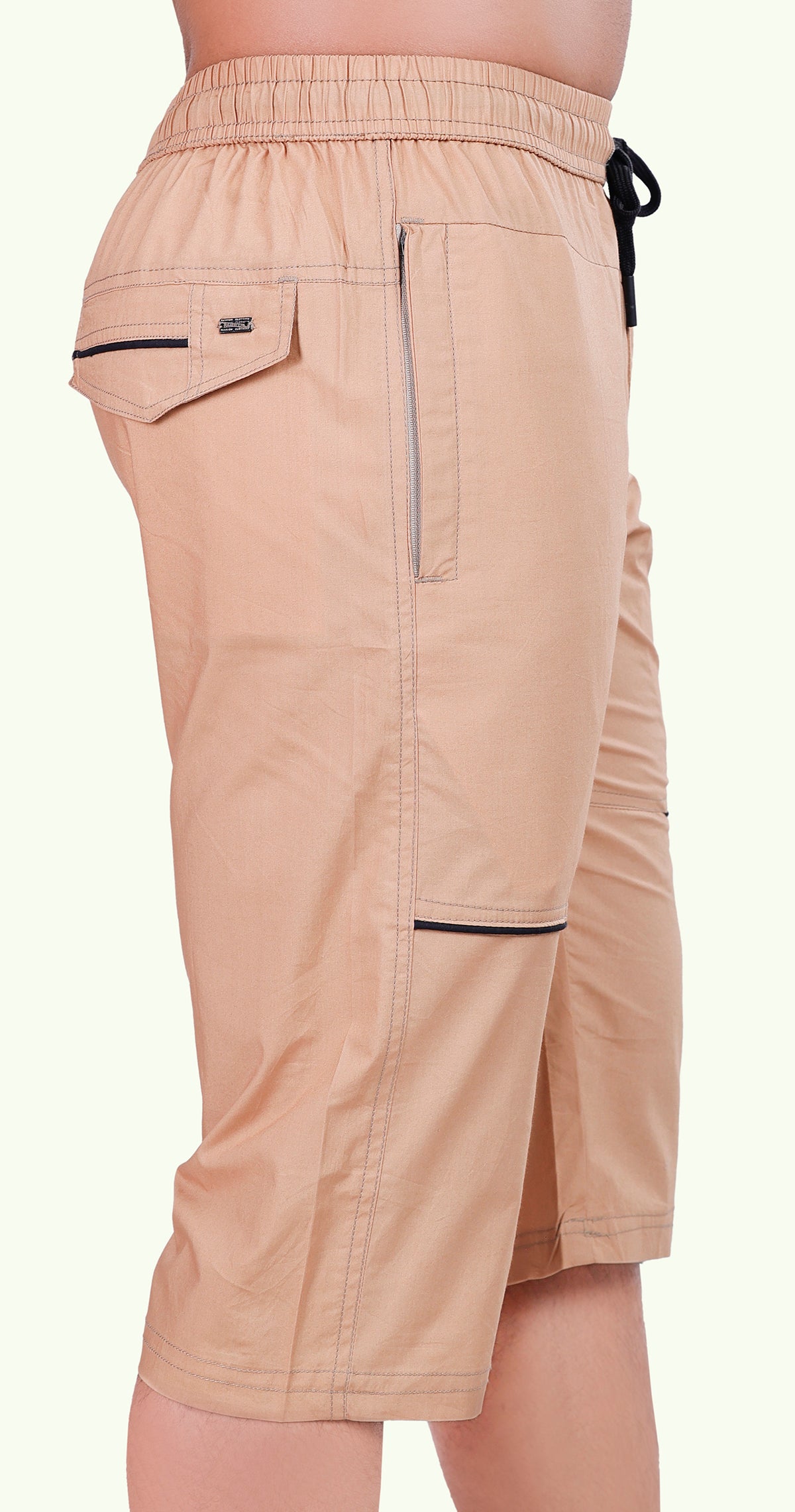 Men's Urban Capri Solid Print Comfort Cotton