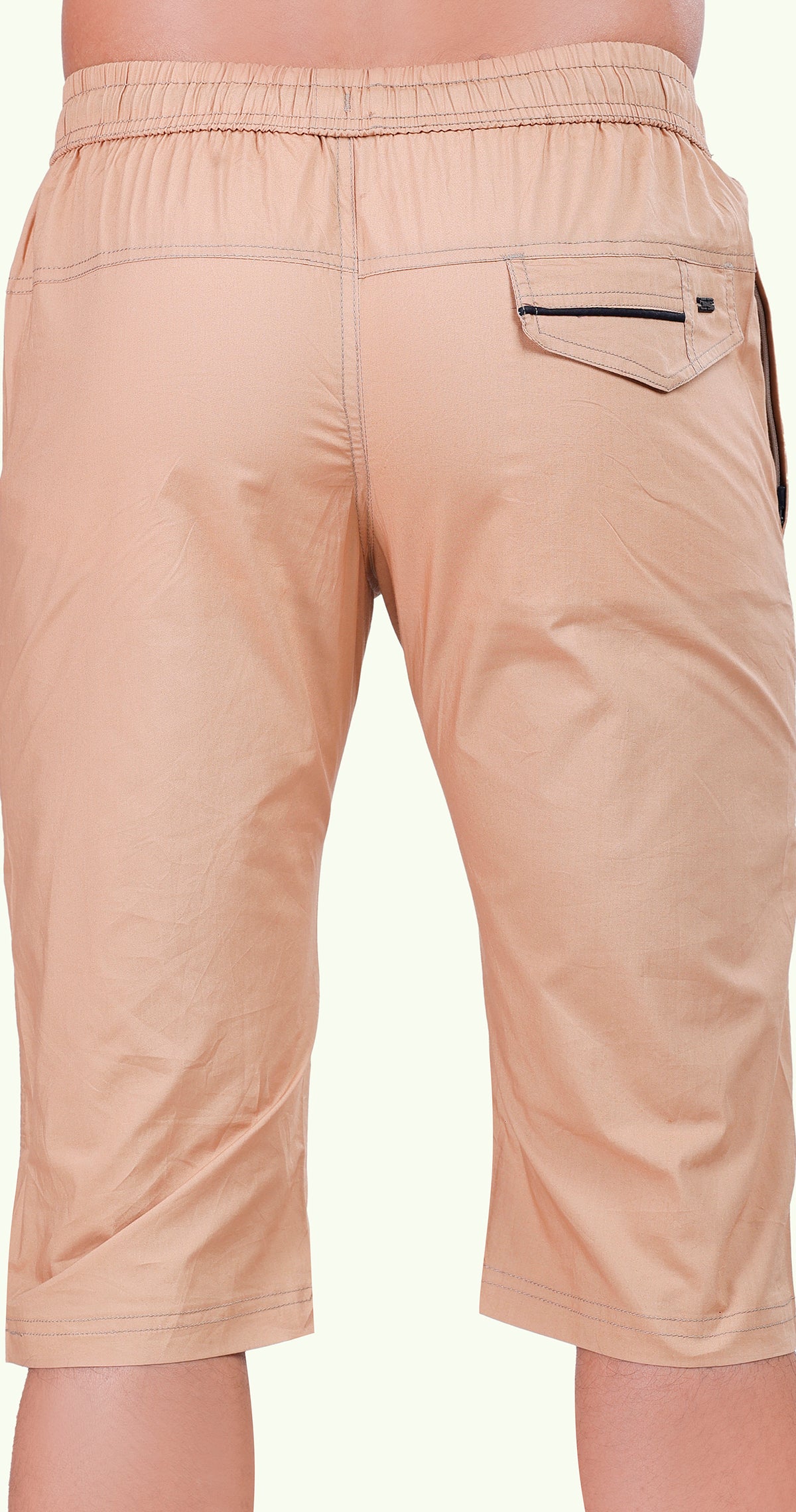 Men's Urban Capri Solid Print Comfort Cotton