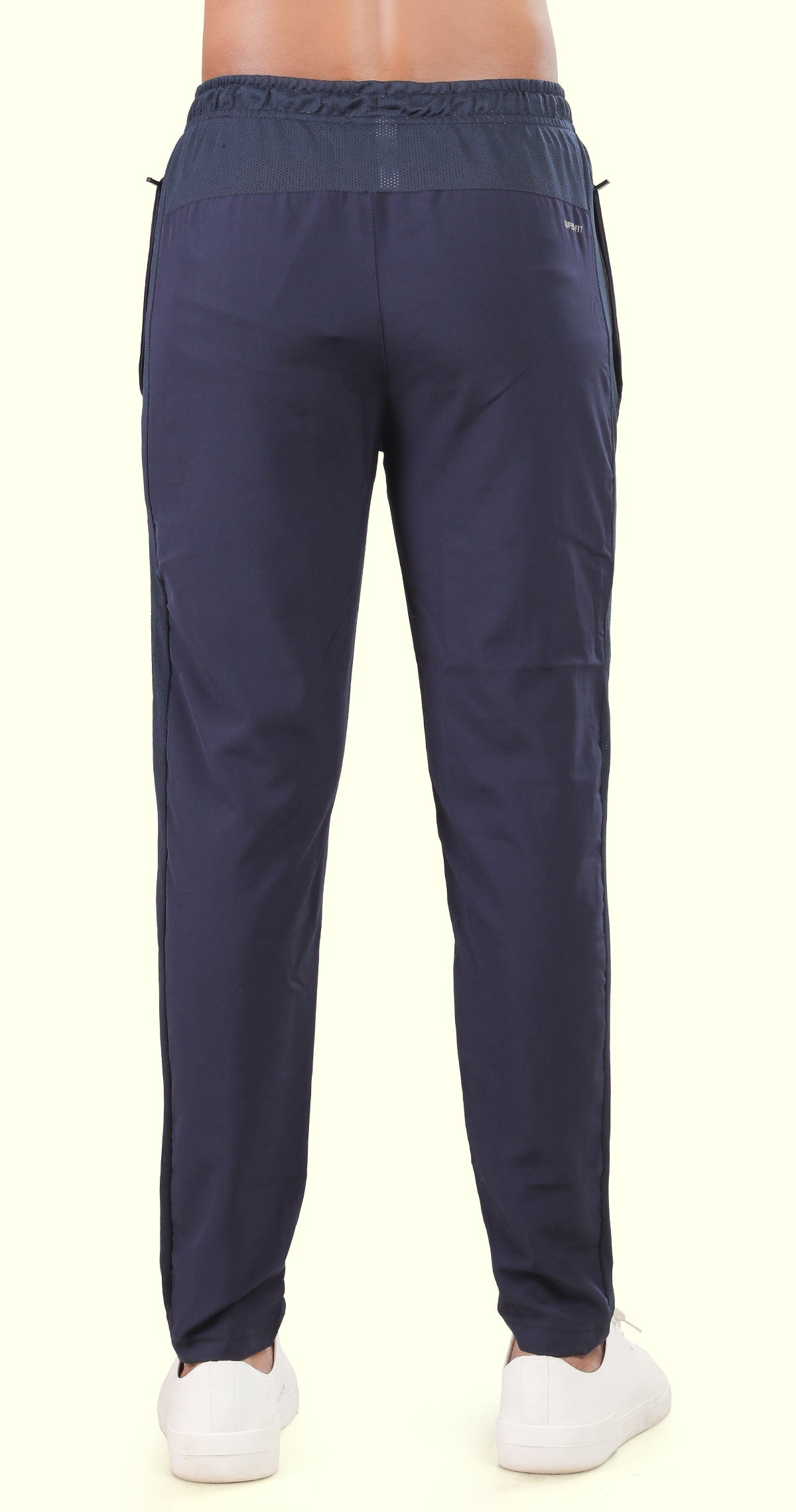 Men's Blue Active Stride Sports Pants Soild sweat Control