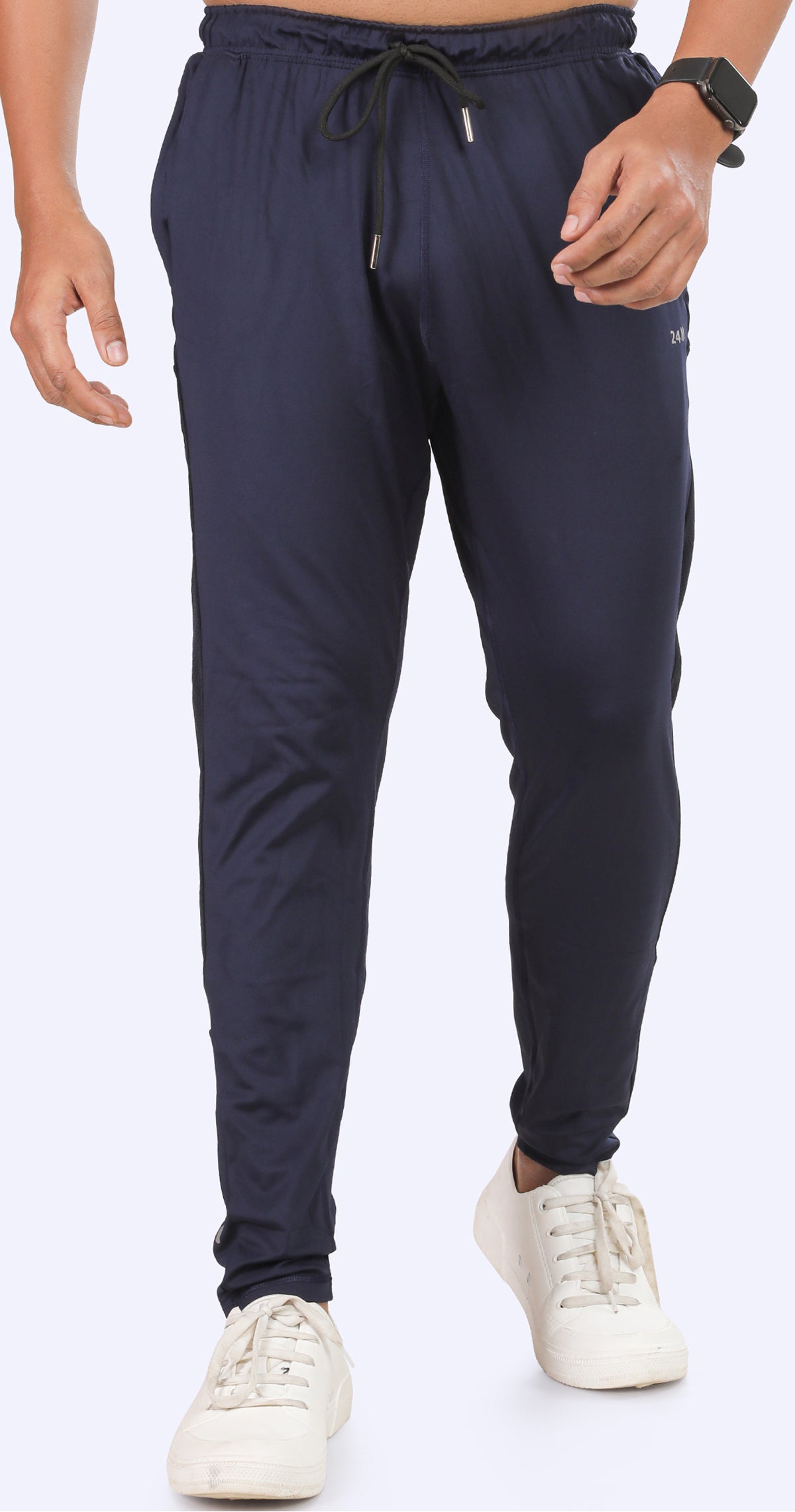 Men's Blue Athletic Ease Sports Pants Soild sweat Control