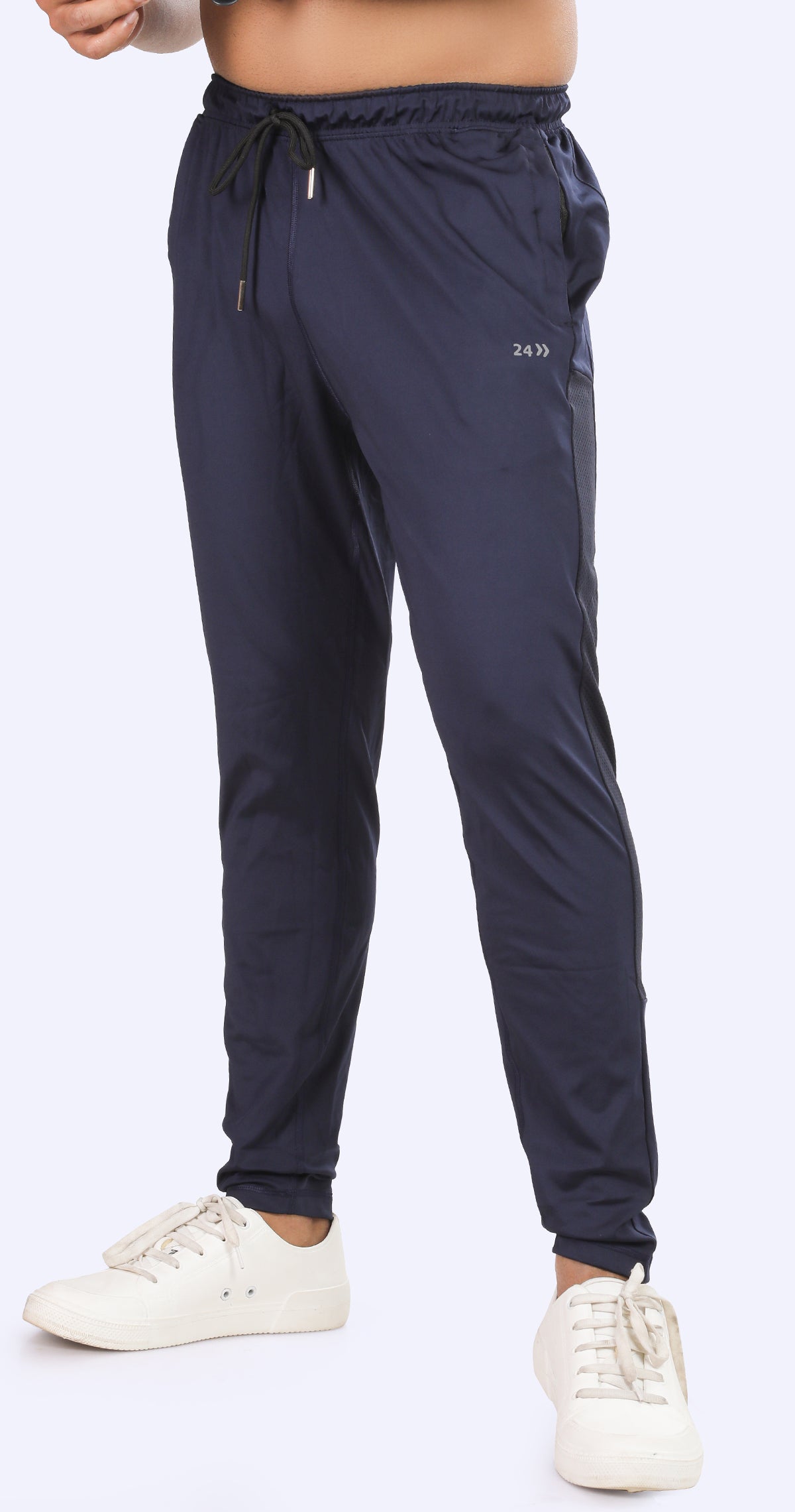 Men's Blue Athletic Ease Sports Pants Soild sweat Control