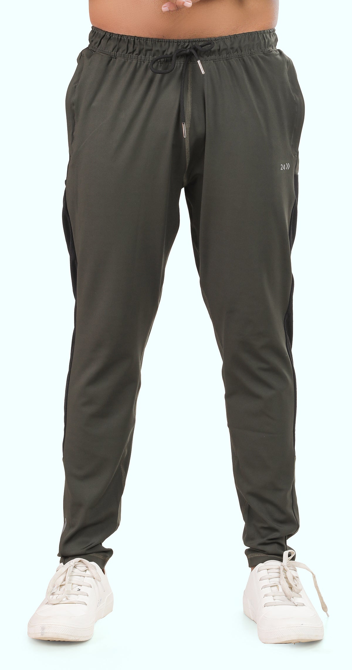 Men's Green Athletic Ease Sports Pants Soild sweat Control