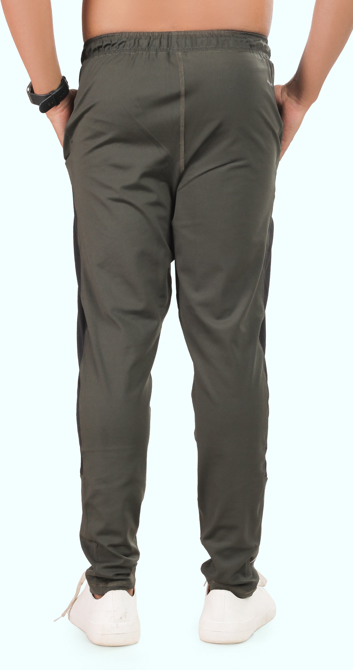 Men's Green Athletic Ease Sports Pants Soild sweat Control