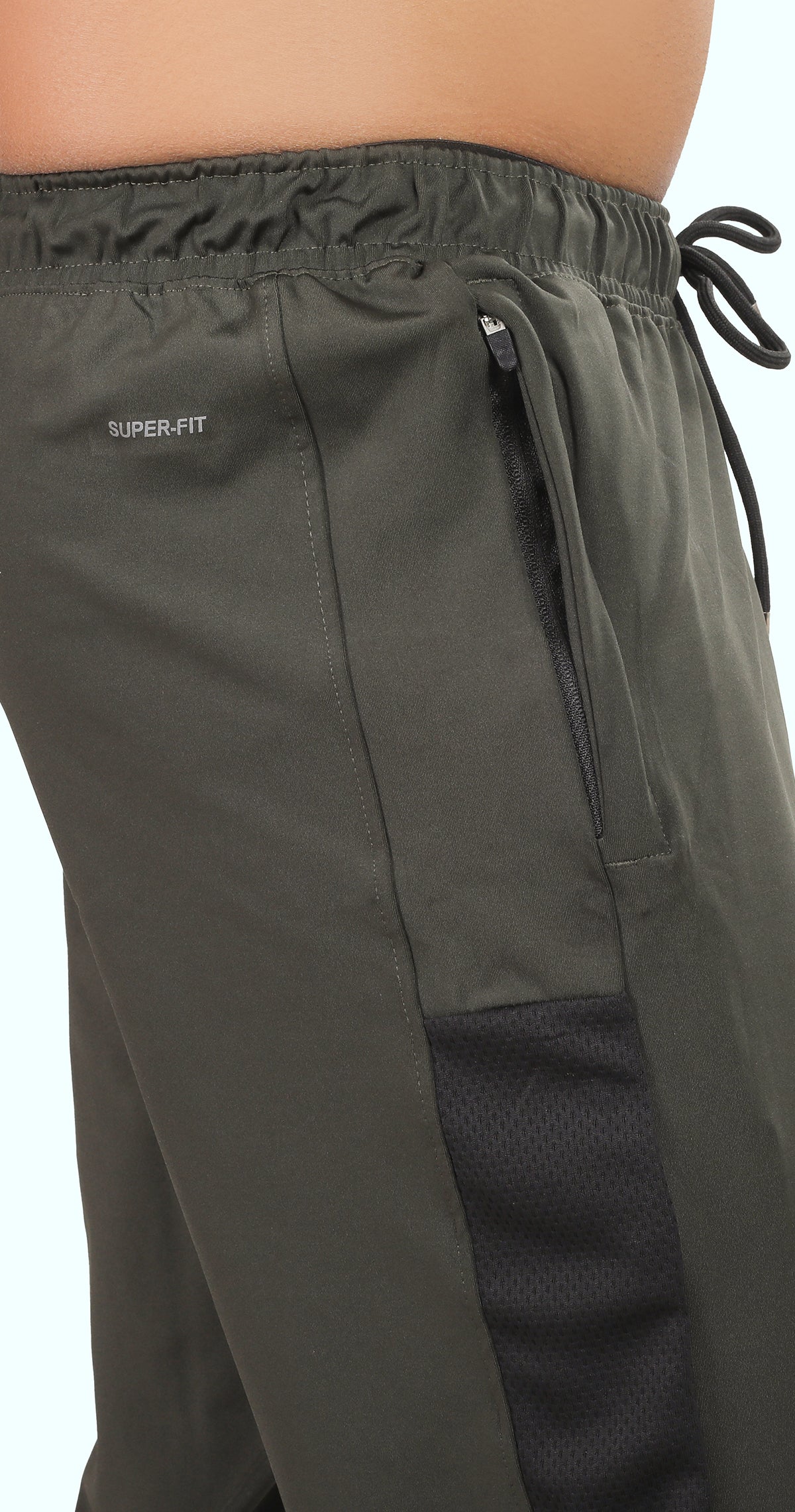 Men's Green Athletic Ease Sports Pants Soild sweat Control