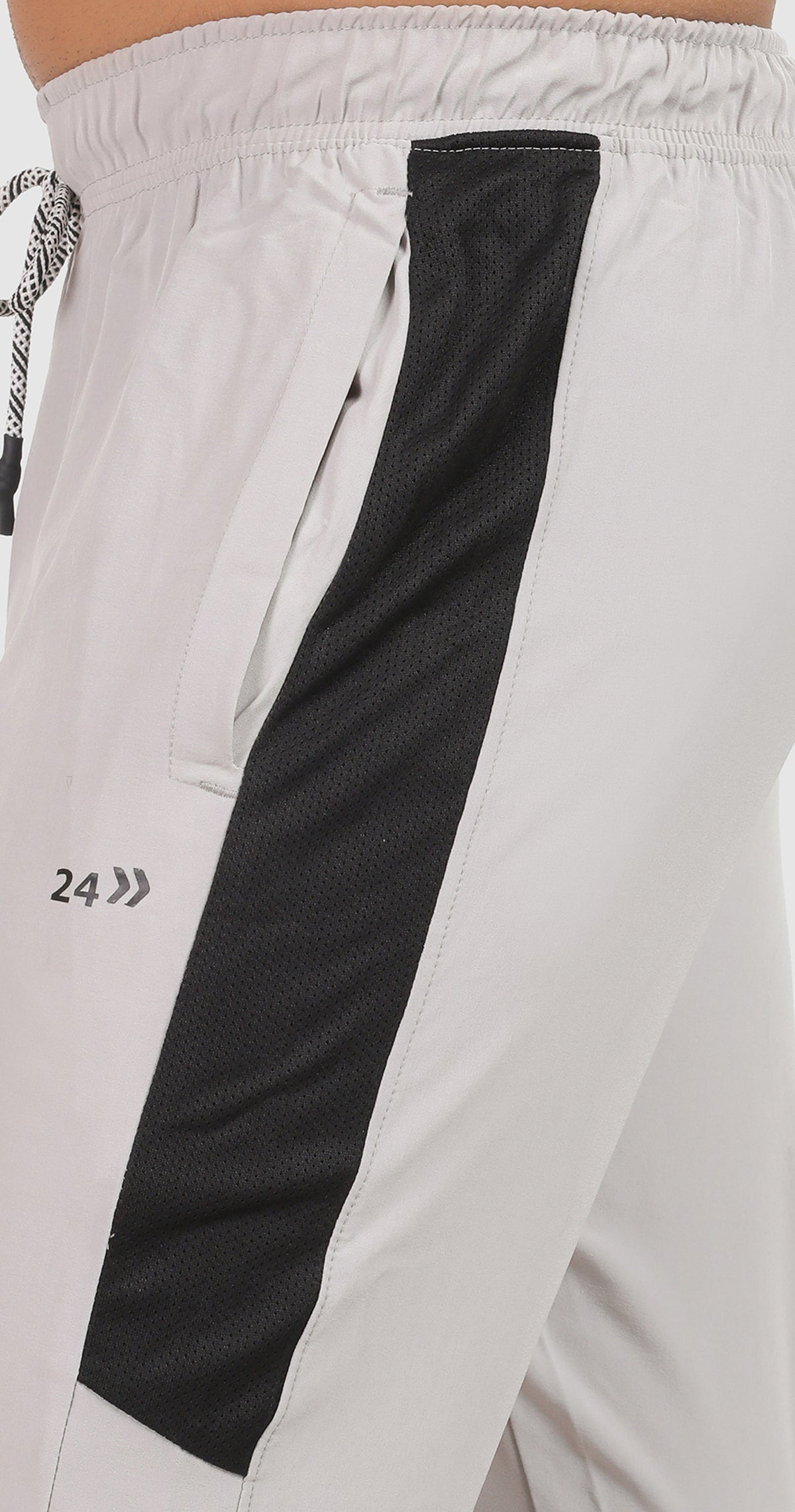 Men's Steel Grey Power move Sports Pants Soild sweat Control