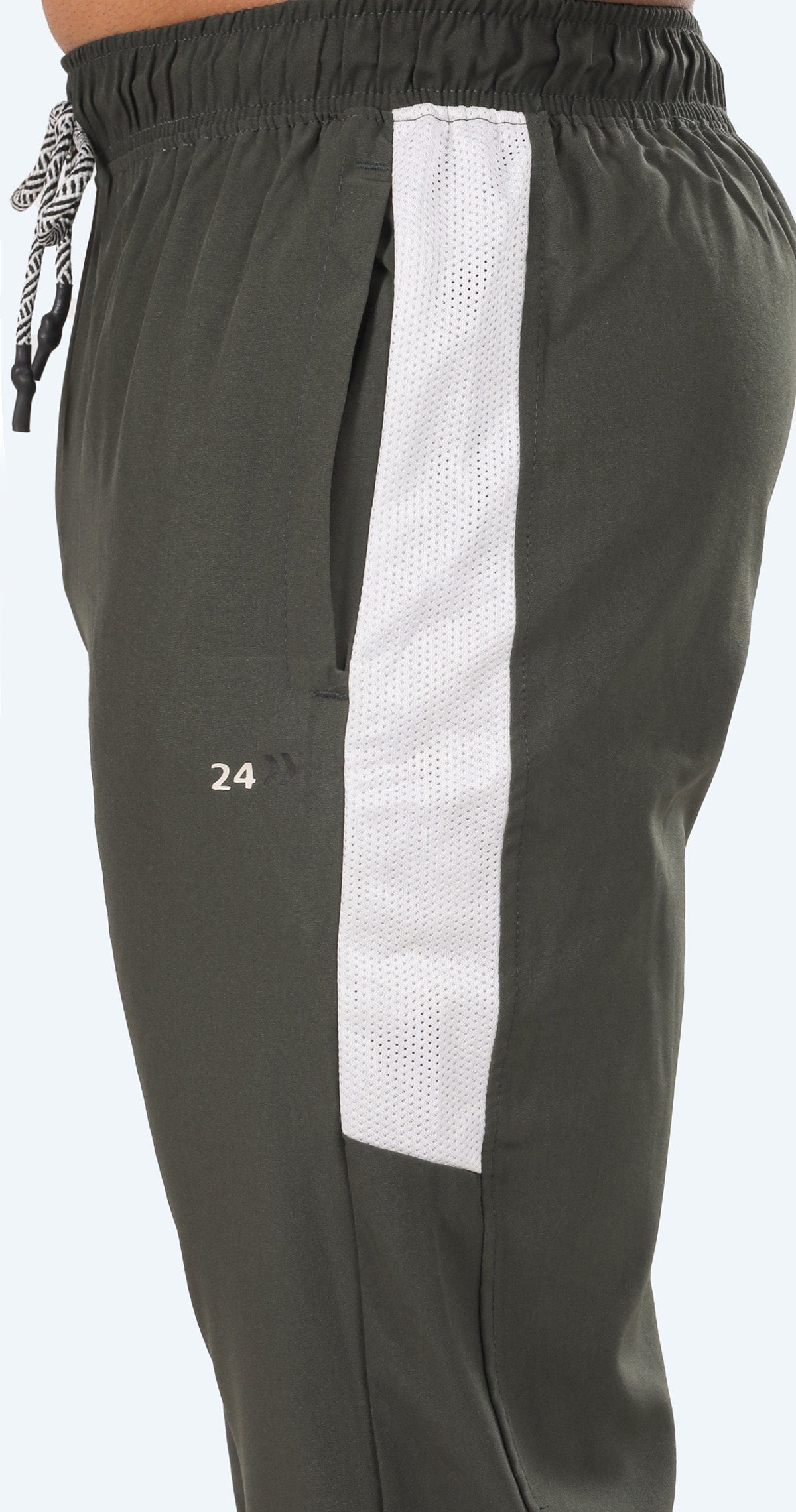 Men's Green Power move Sports Pants Soild sweat Control