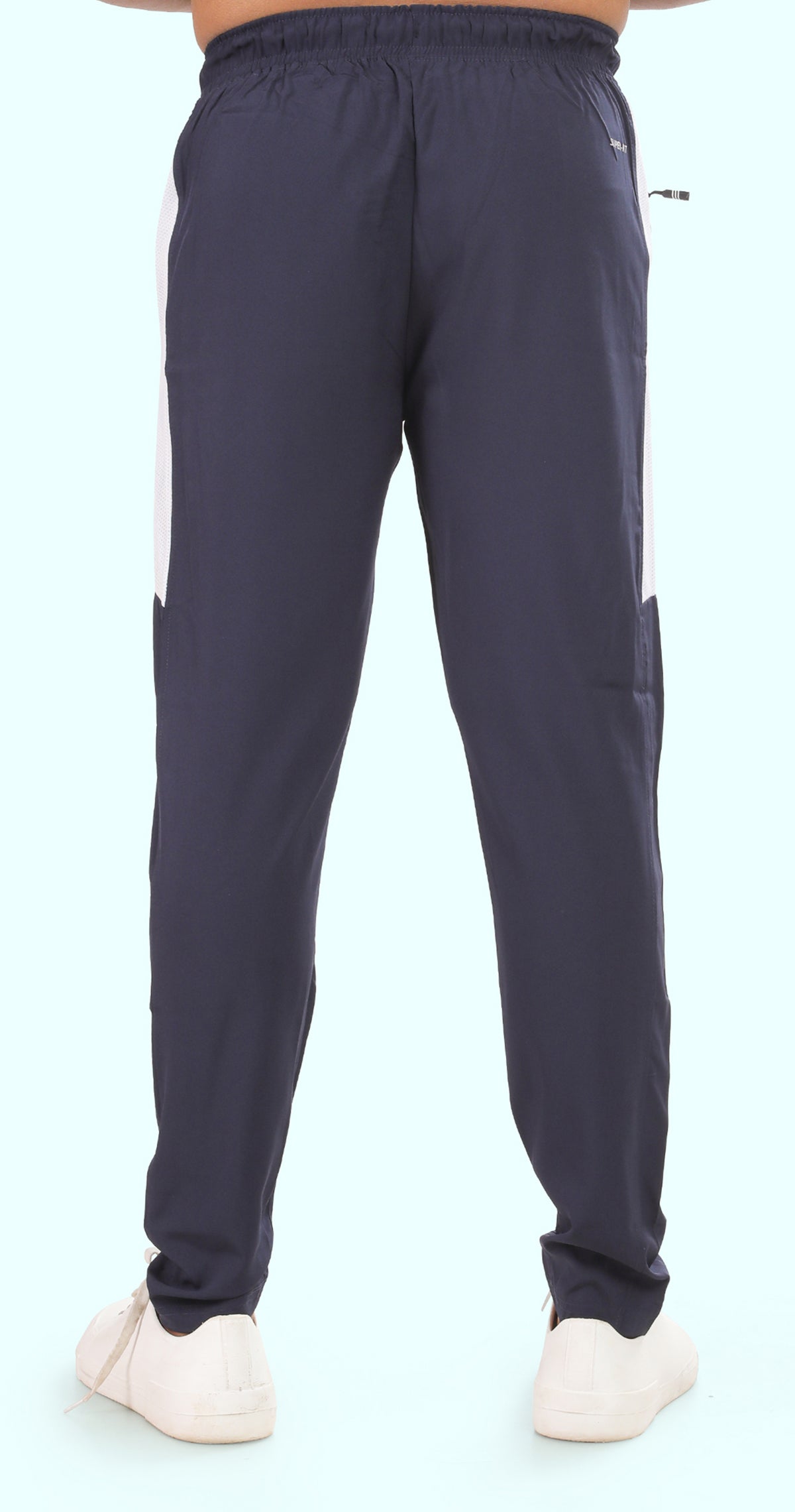 Men's Blue Power move Sports Pants Soild sweat Control