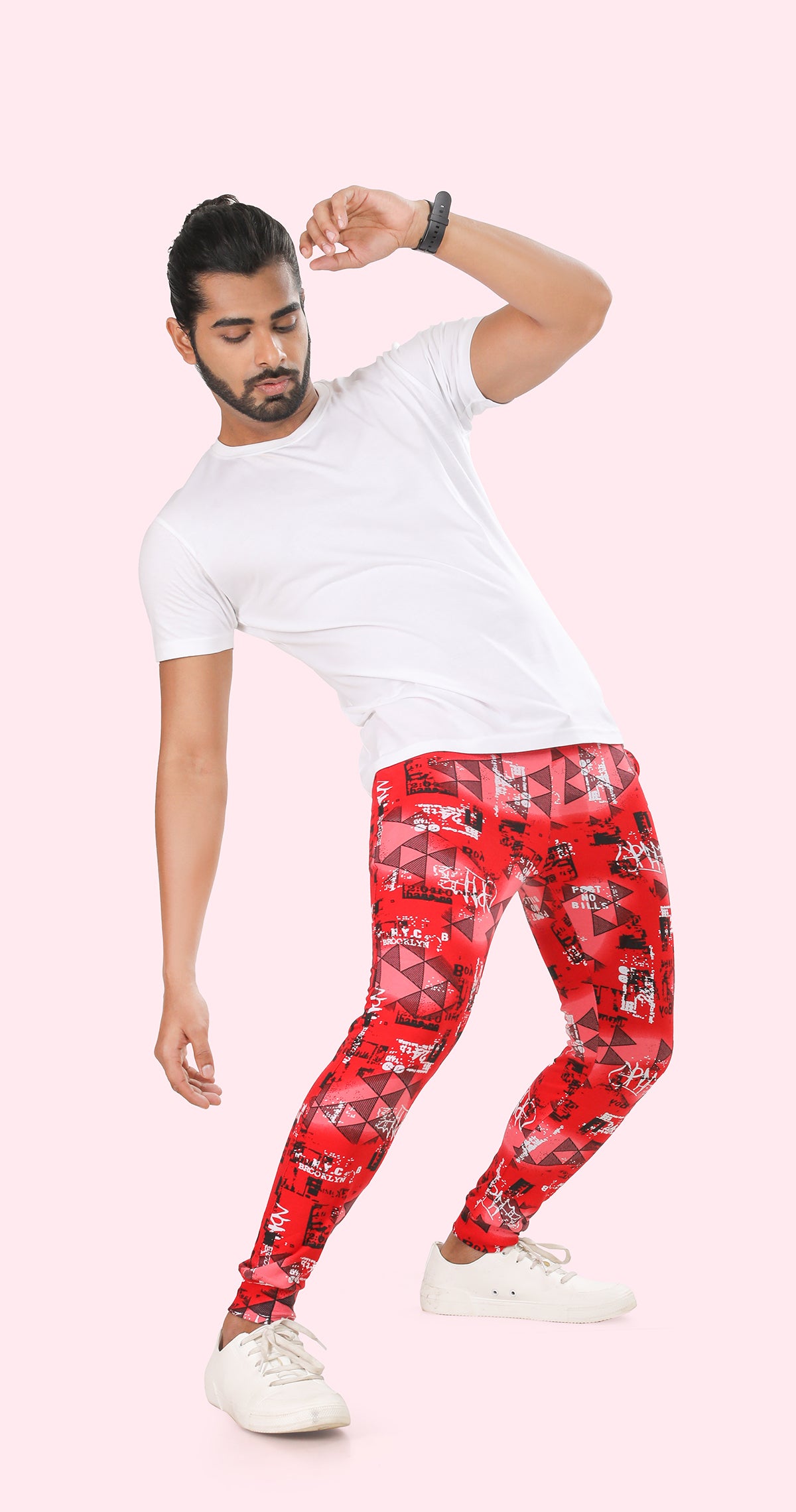 Men's Active Flex Printed Jogger Cotton