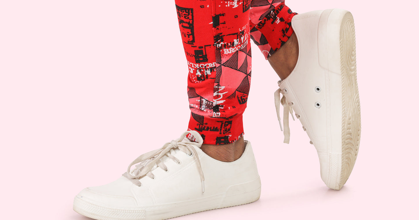 Men's Active Flex Printed Jogger Cotton