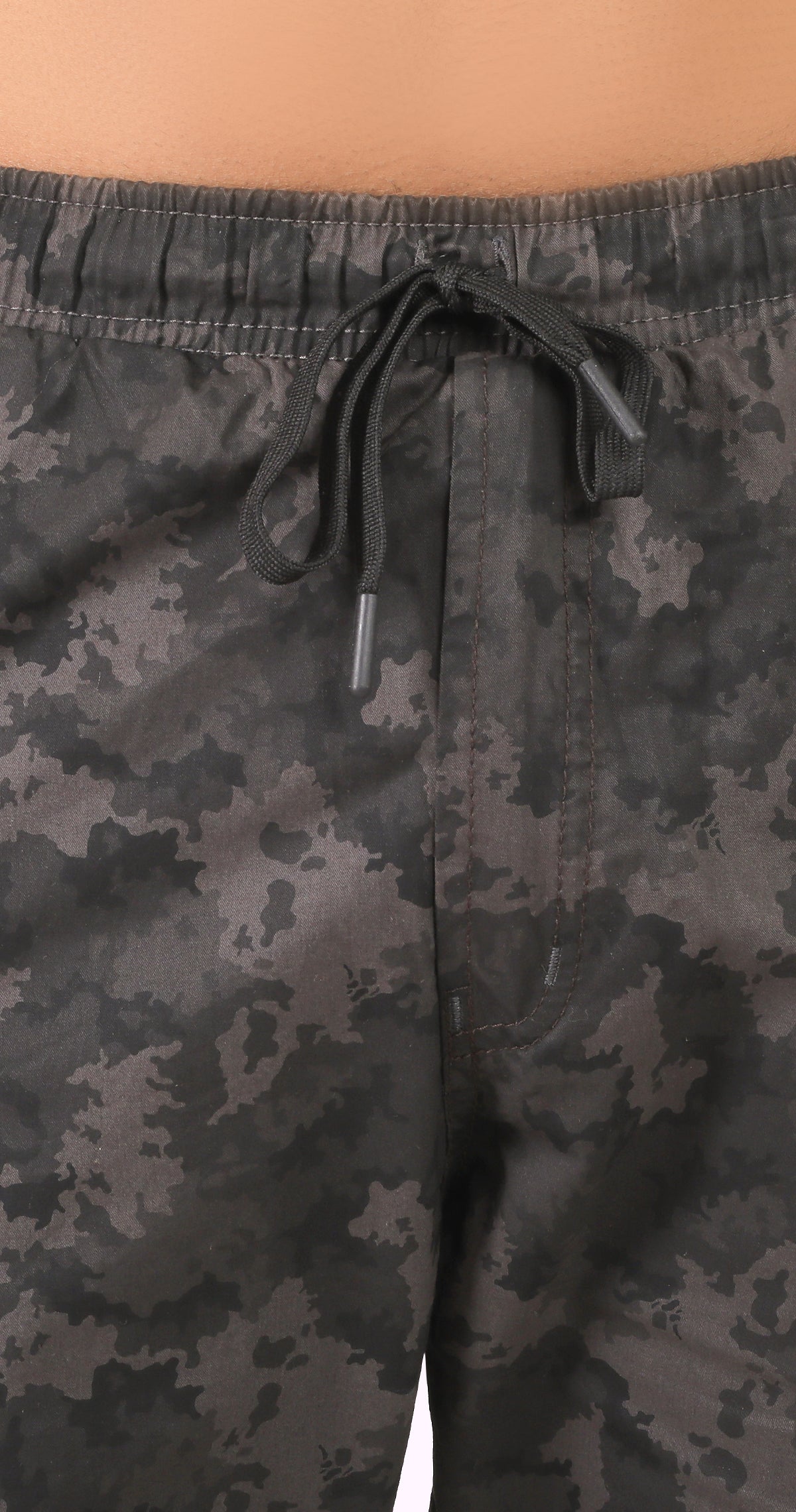 Men's Grey Street Runner MIlitary Print Jogger Cotton