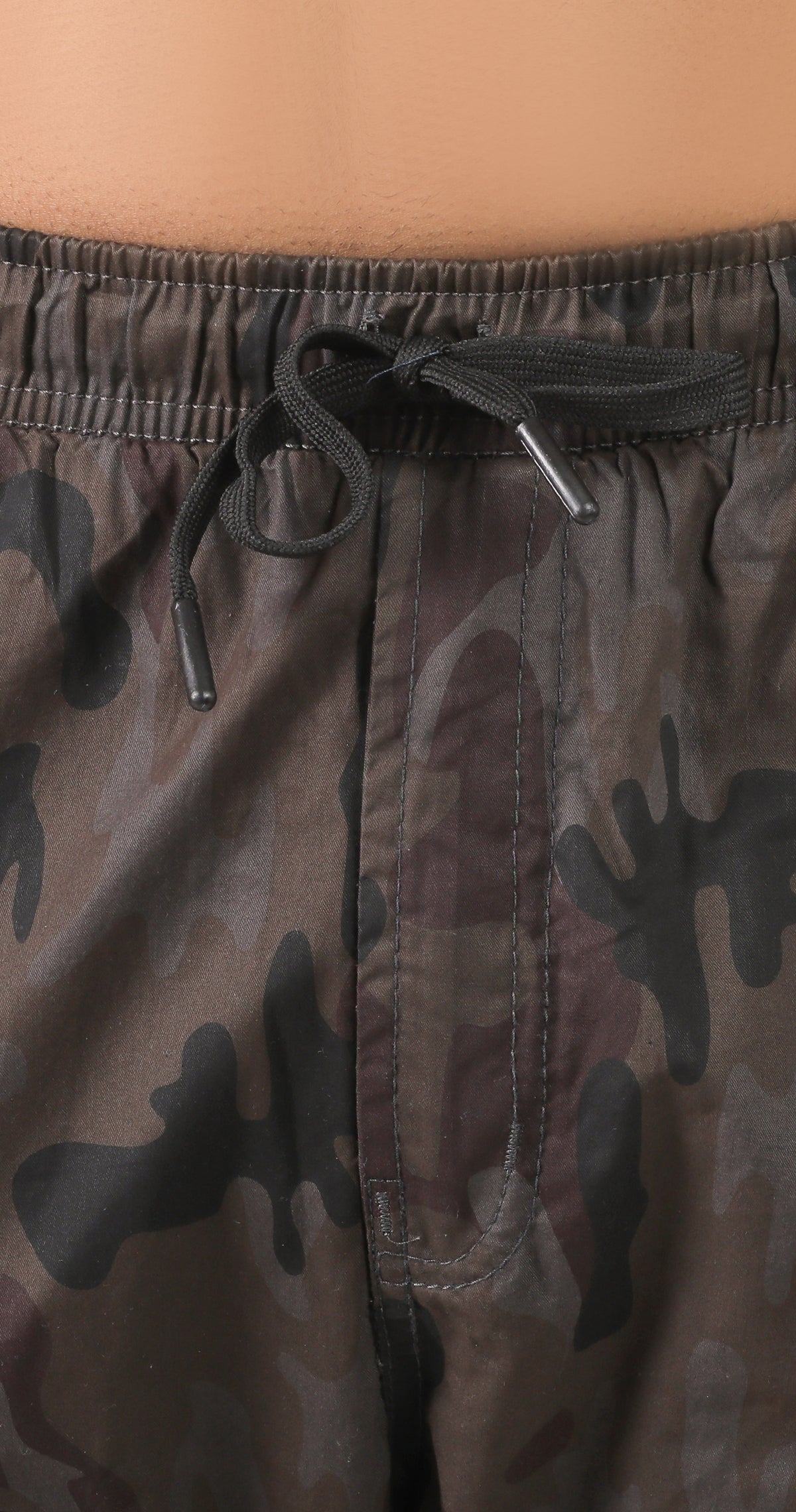 Men's Brown Street Runner MIlitary Print Jogger Cotton