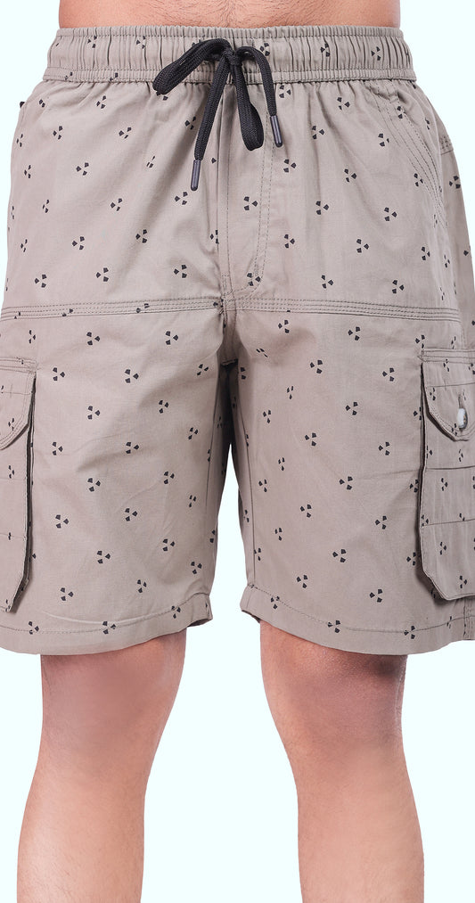 Men's Grey Shorelines Styles Printed Bermuda Comfort Cotton