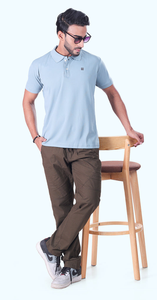 Men's Aqua Green Polo Perfection Tshirt