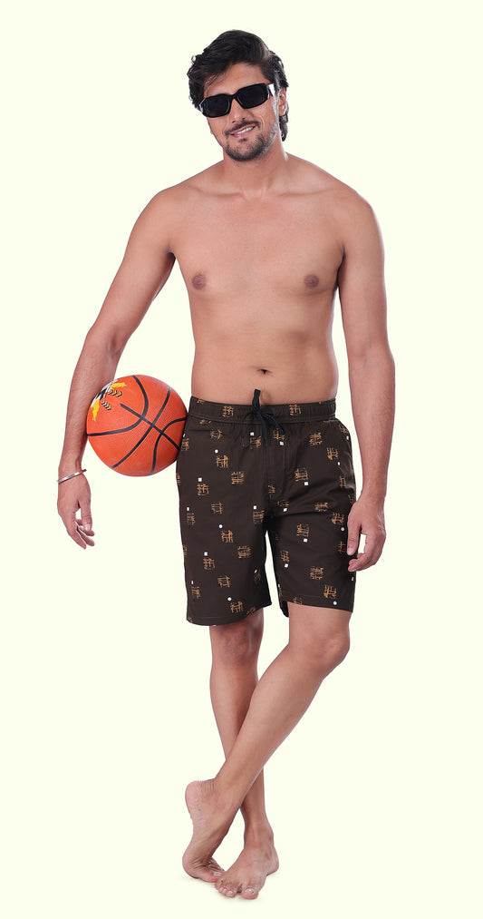 Men's Green Island Threads Printed Bermuda Comfort Cotton