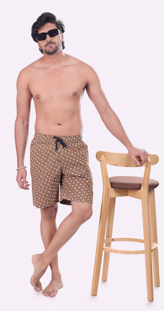 Men's Peanut Island Threads Printed Bermuda Comfort Cotton