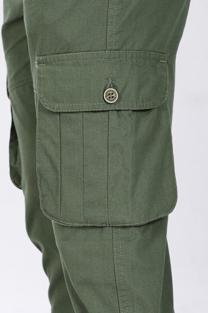 Men's Green Performance Pulse Solid Jogger Cotton