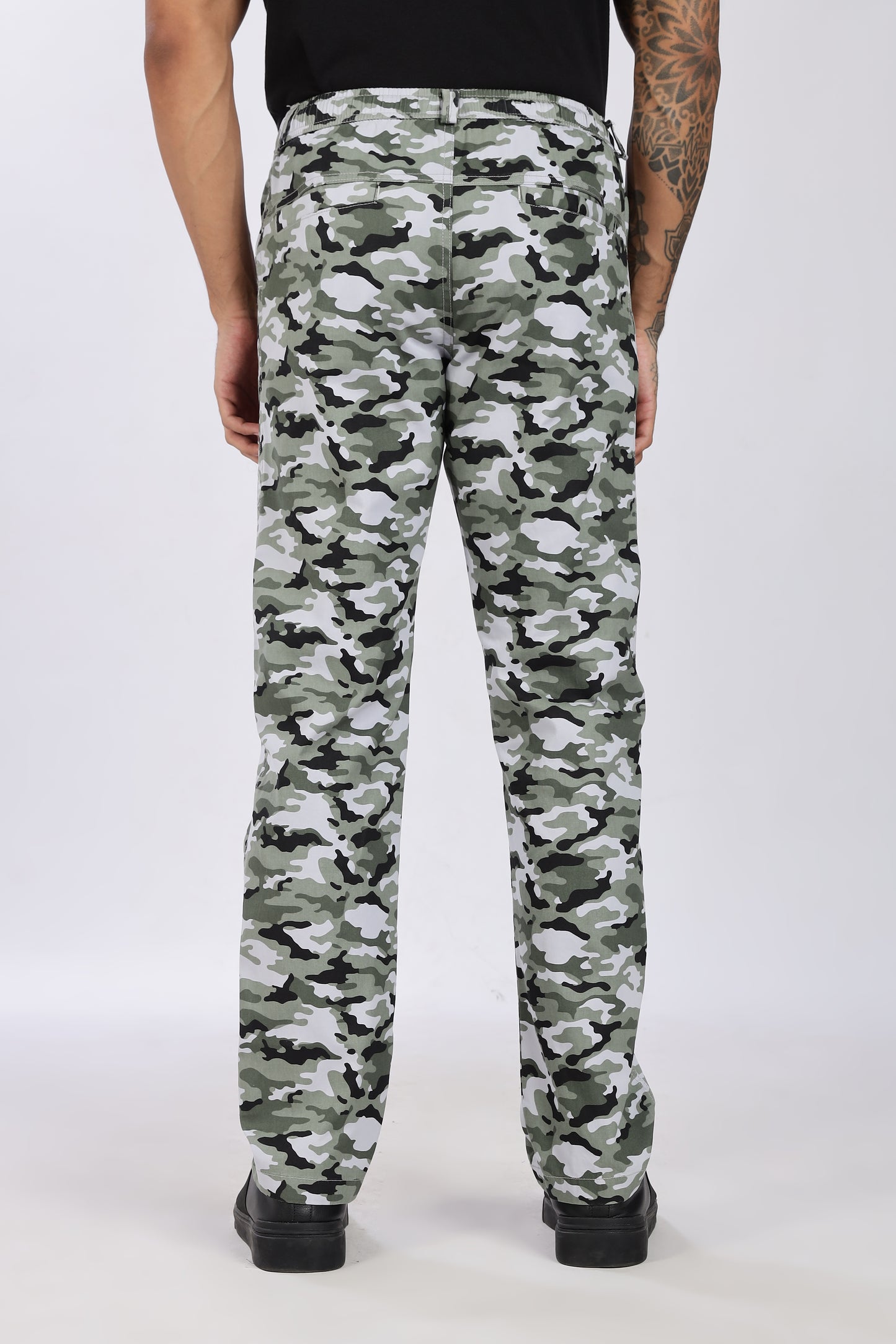 Men's Green Urban Chill Pyjama PantsMilitary Print Comfort Cotton