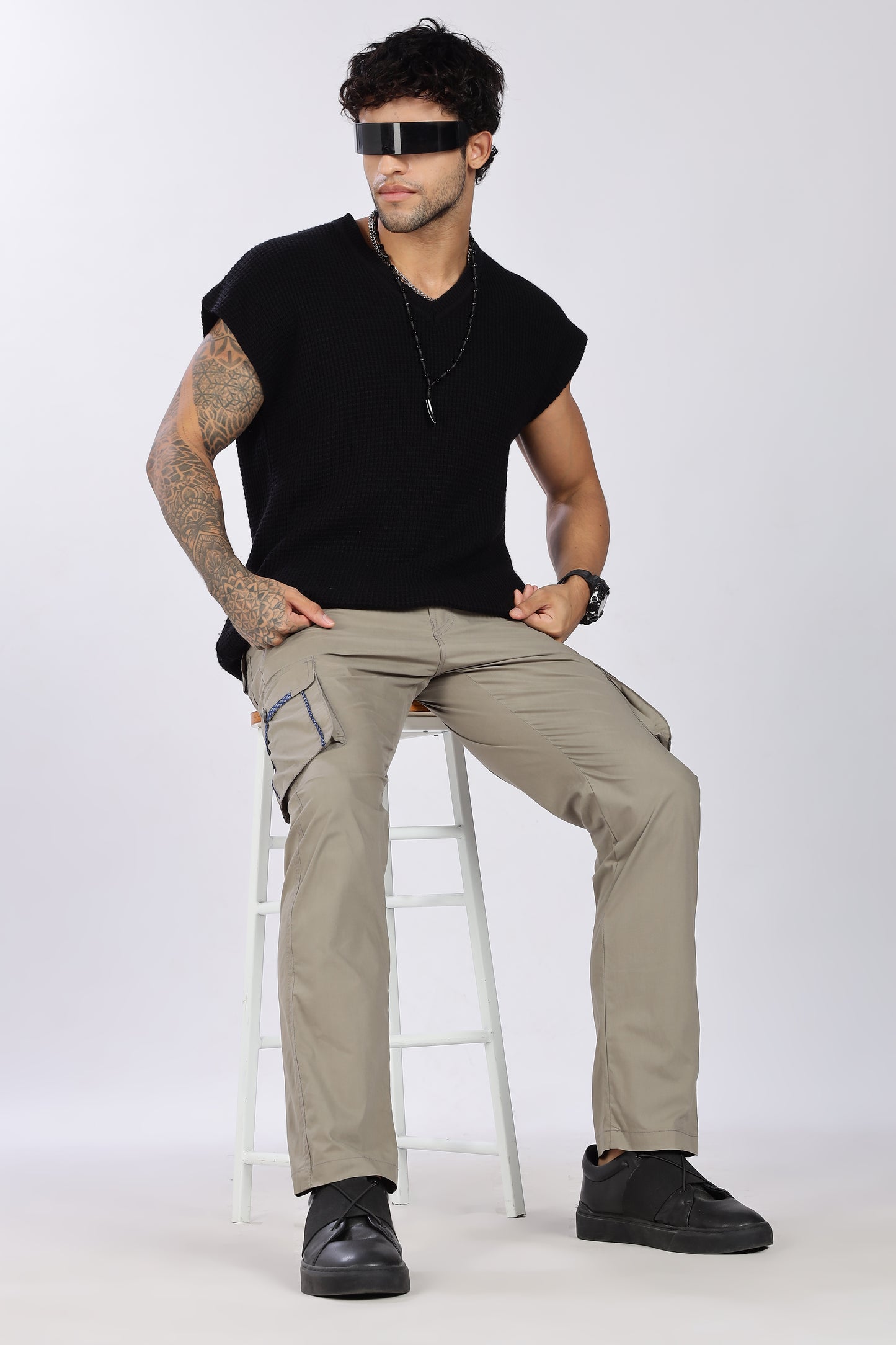 Men's Grey Serenity Pyjama Pants Solid Comfort Cotton