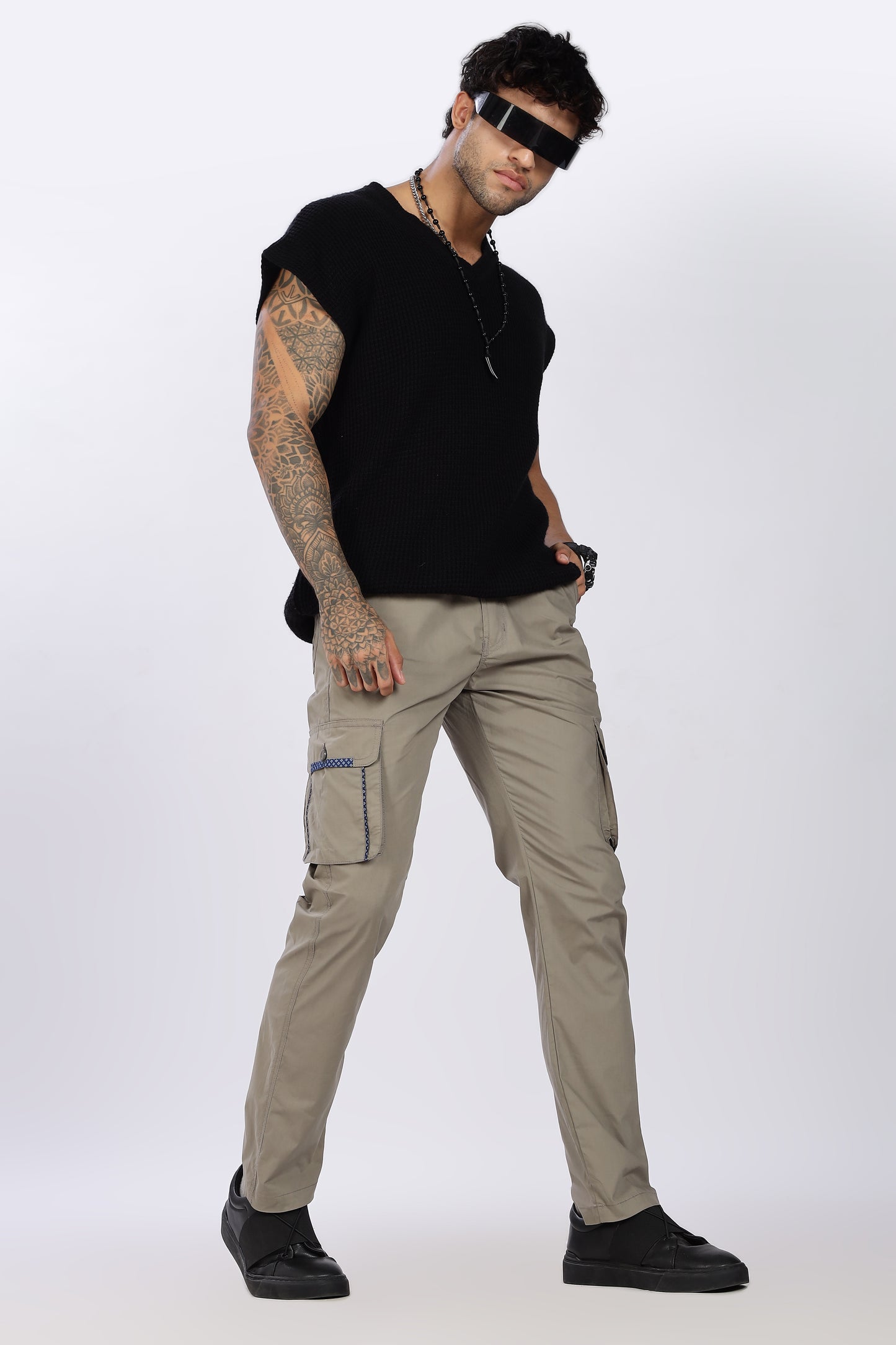 Men's Grey Serenity Pyjama Pants Solid Comfort Cotton