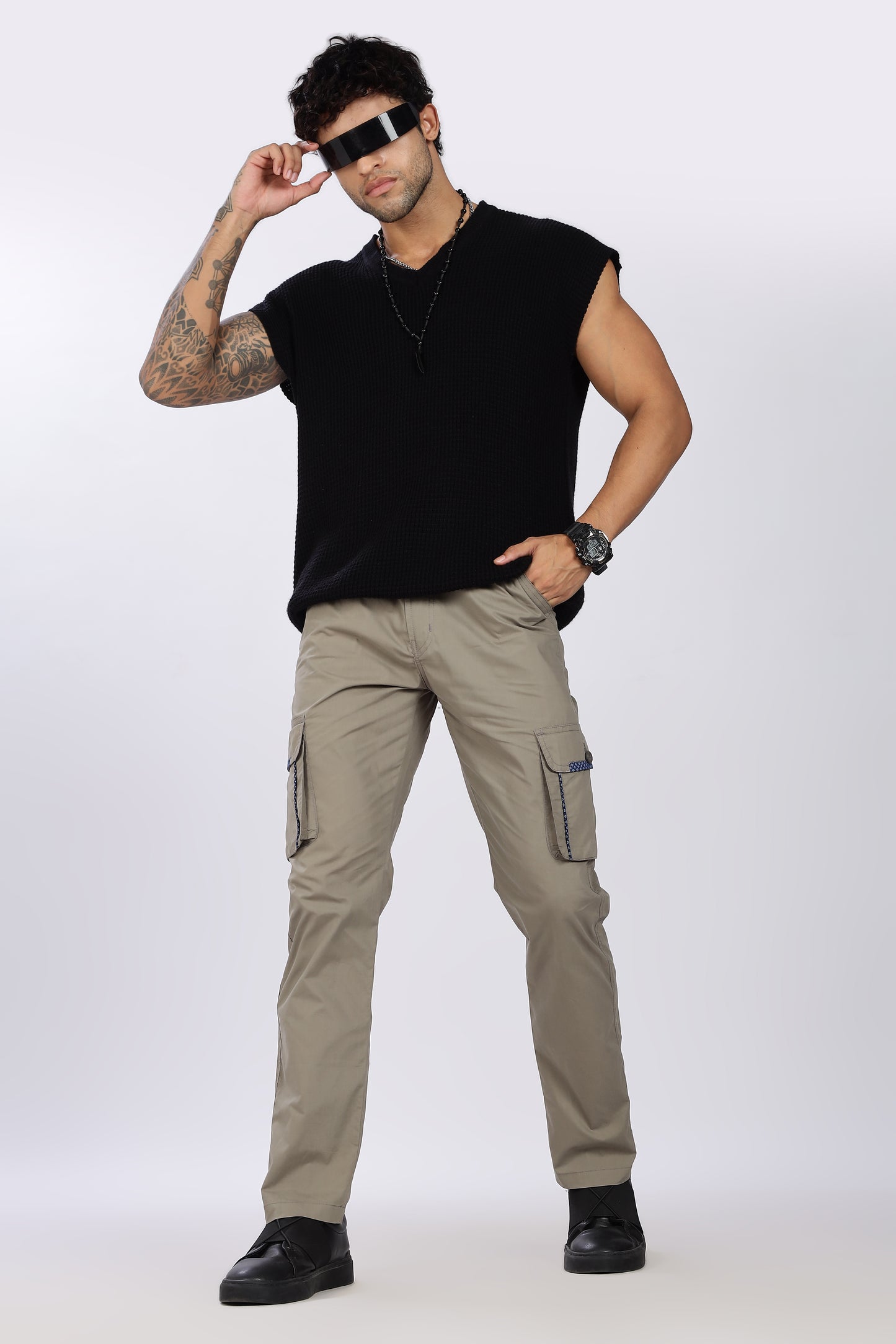 Men's Grey Serenity Pyjama Pants Solid Comfort Cotton