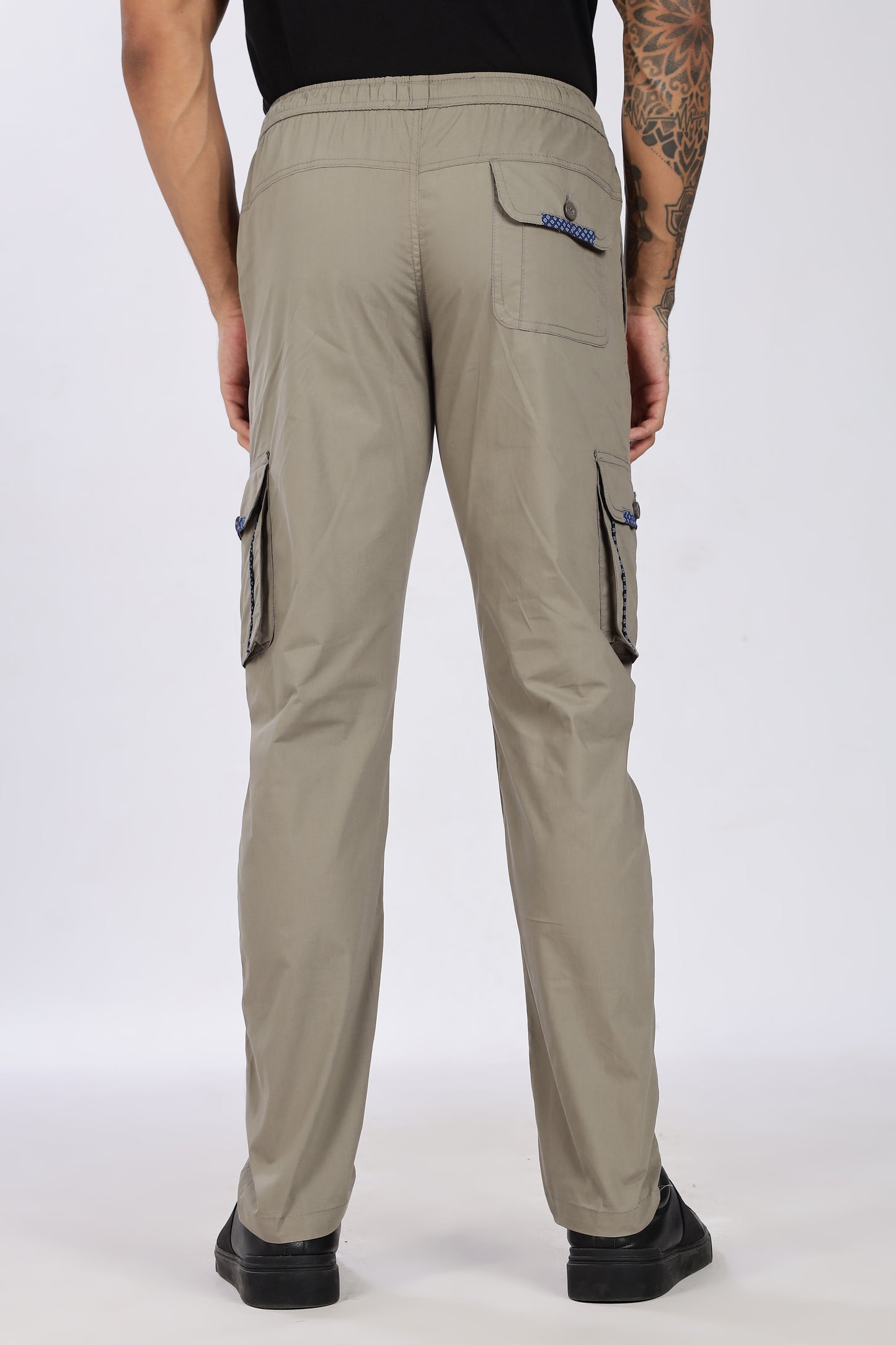 Men's Grey Serenity Pyjama Pants Solid Comfort Cotton