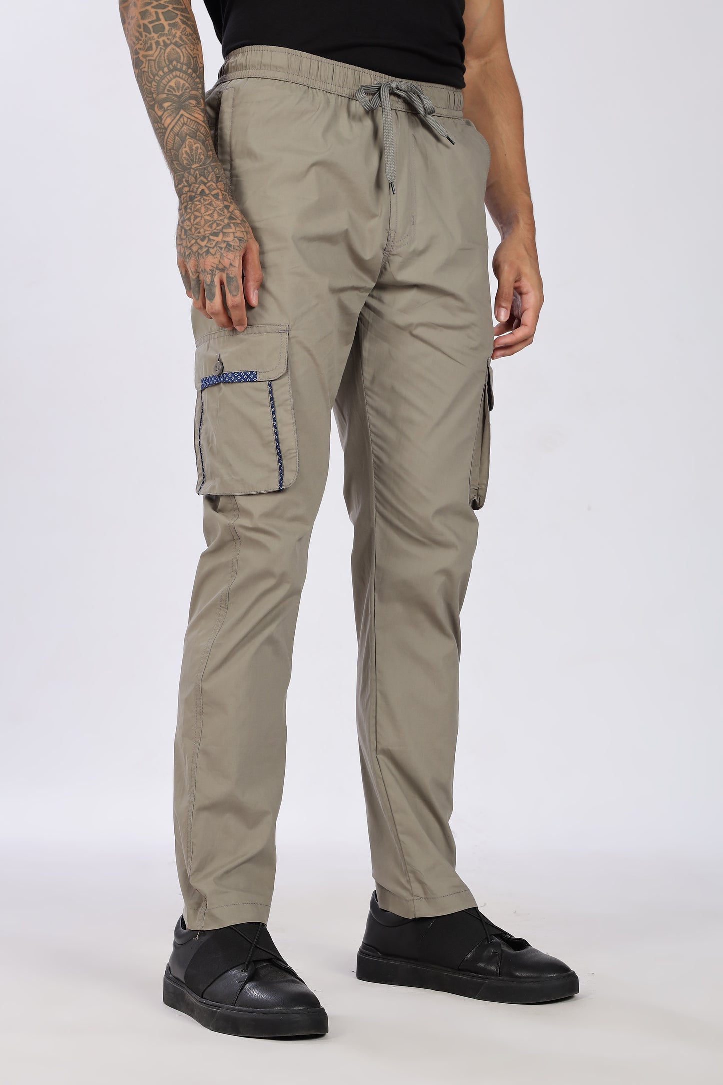 Men's Grey Serenity Pyjama Pants Solid Comfort Cotton