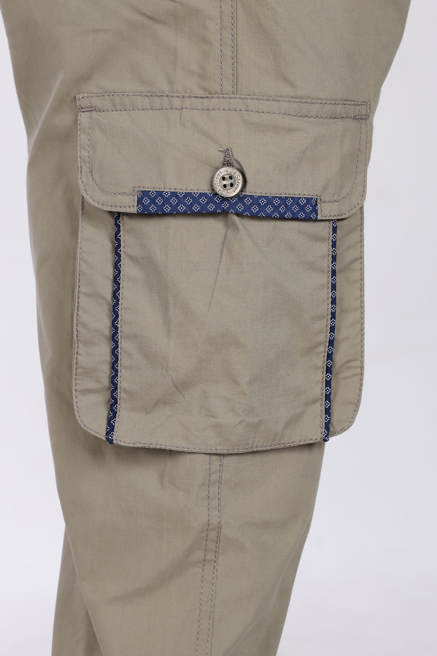 Men's Grey Serenity Pyjama Pants Solid Comfort Cotton