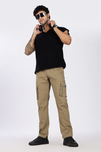 Men's Sand Serenity Pyjama Pants Solid Comfort Cotton