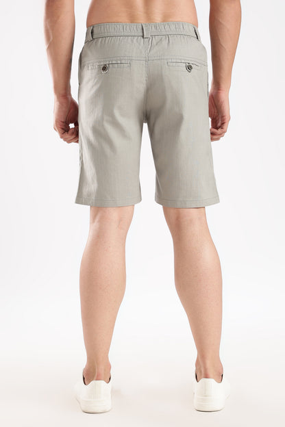Men's linen Postel Olive comfort crop pant