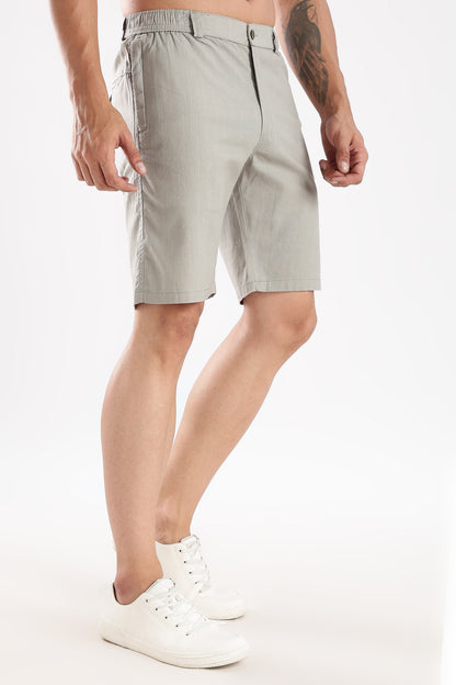 Men's linen Postel Olive comfort crop pant