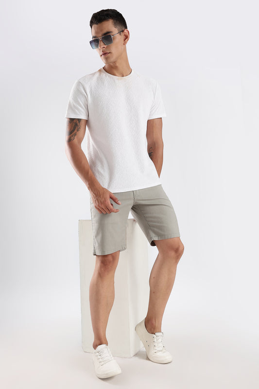 Men's linen Postel Olive comfort crop pant