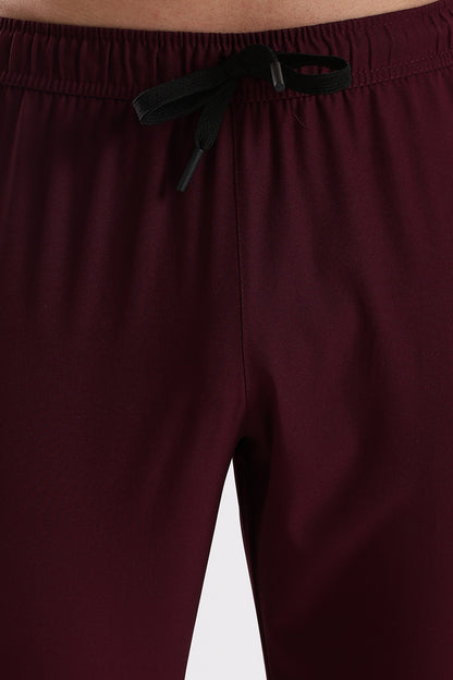 Men's Maroon sports fitness trouser