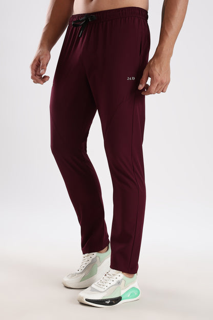 Men's Maroon sports fitness trouser