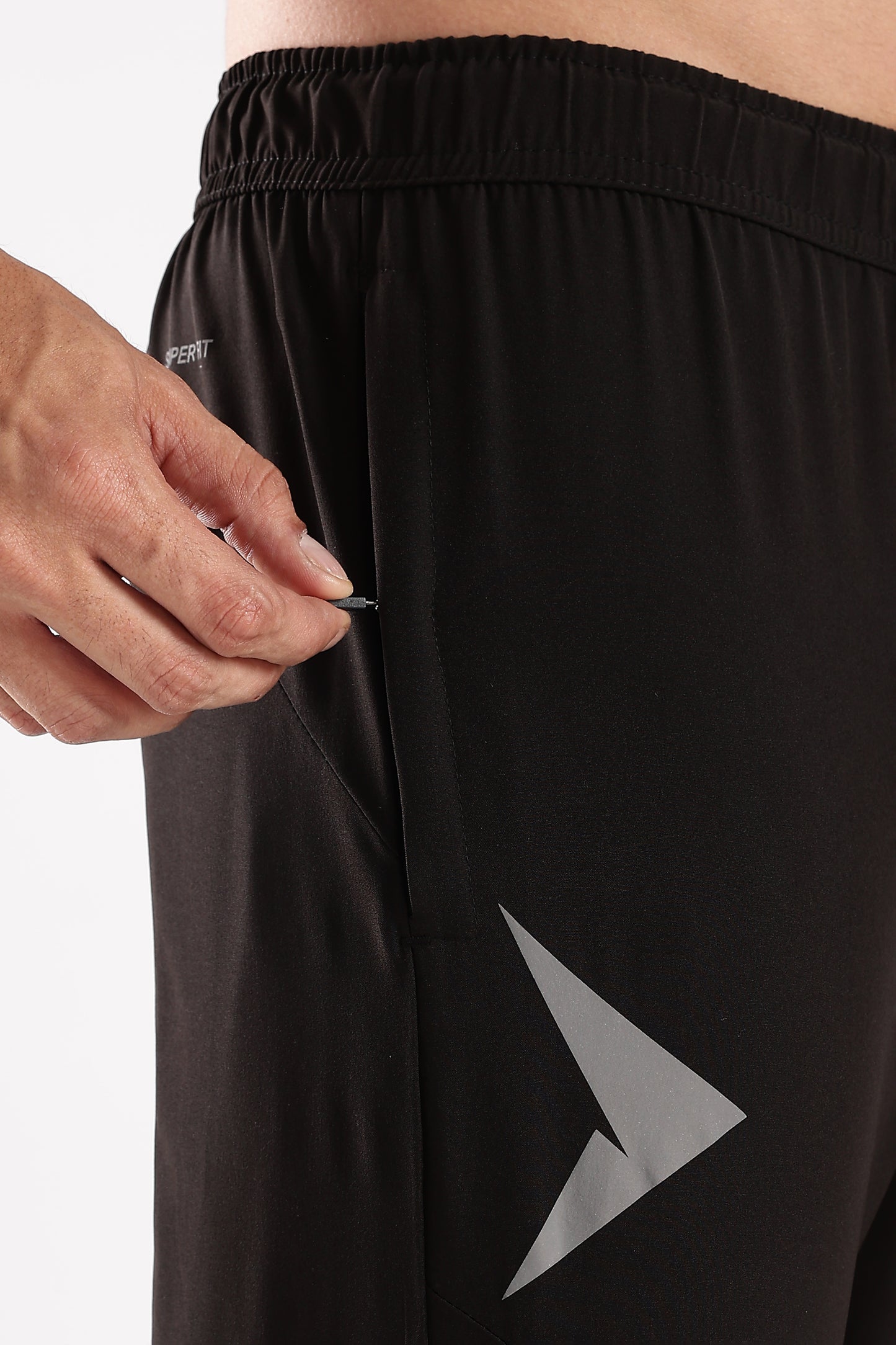 Men's Black sports fitness trouser