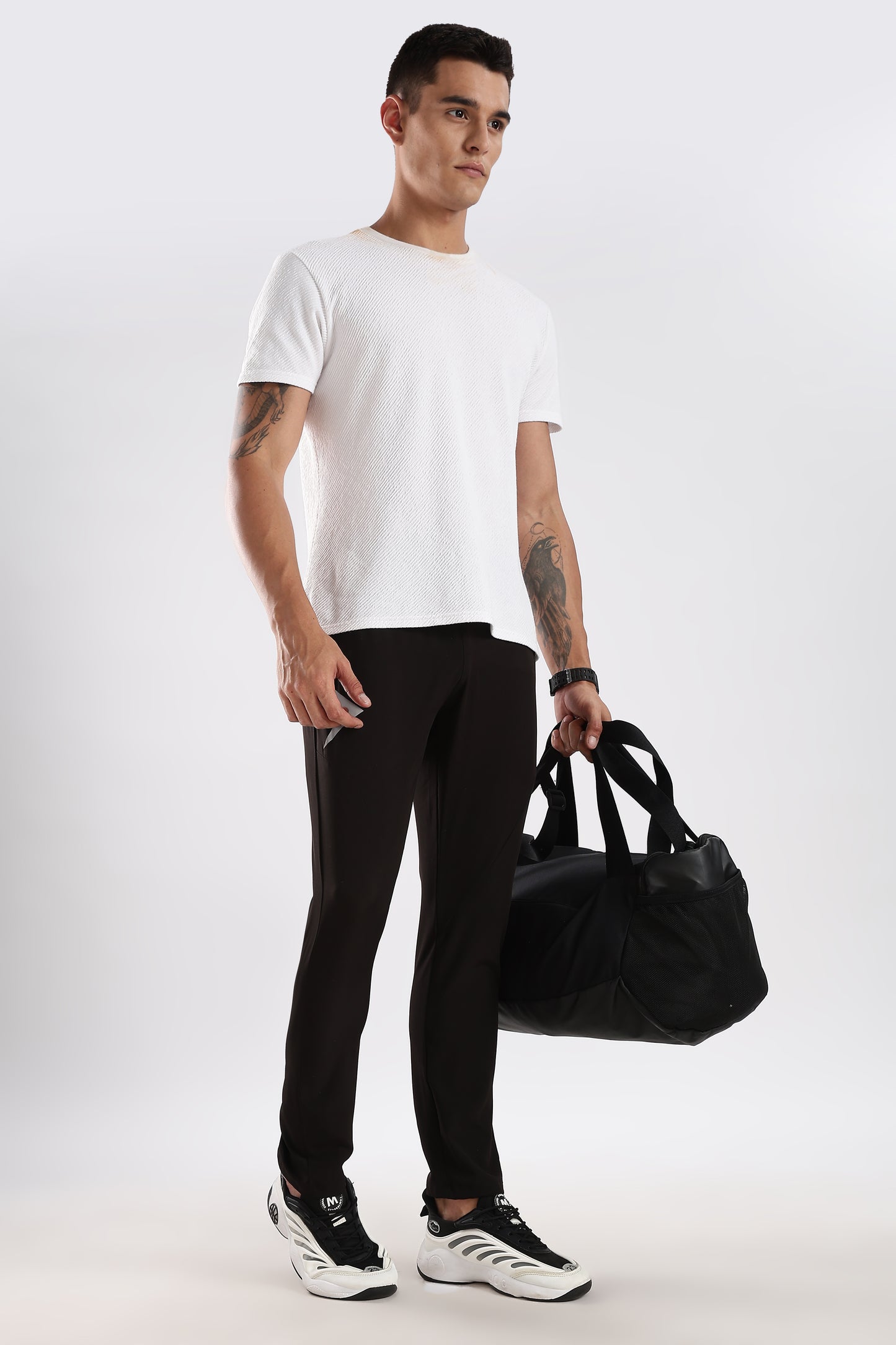 Men's Black sports fitness trouser