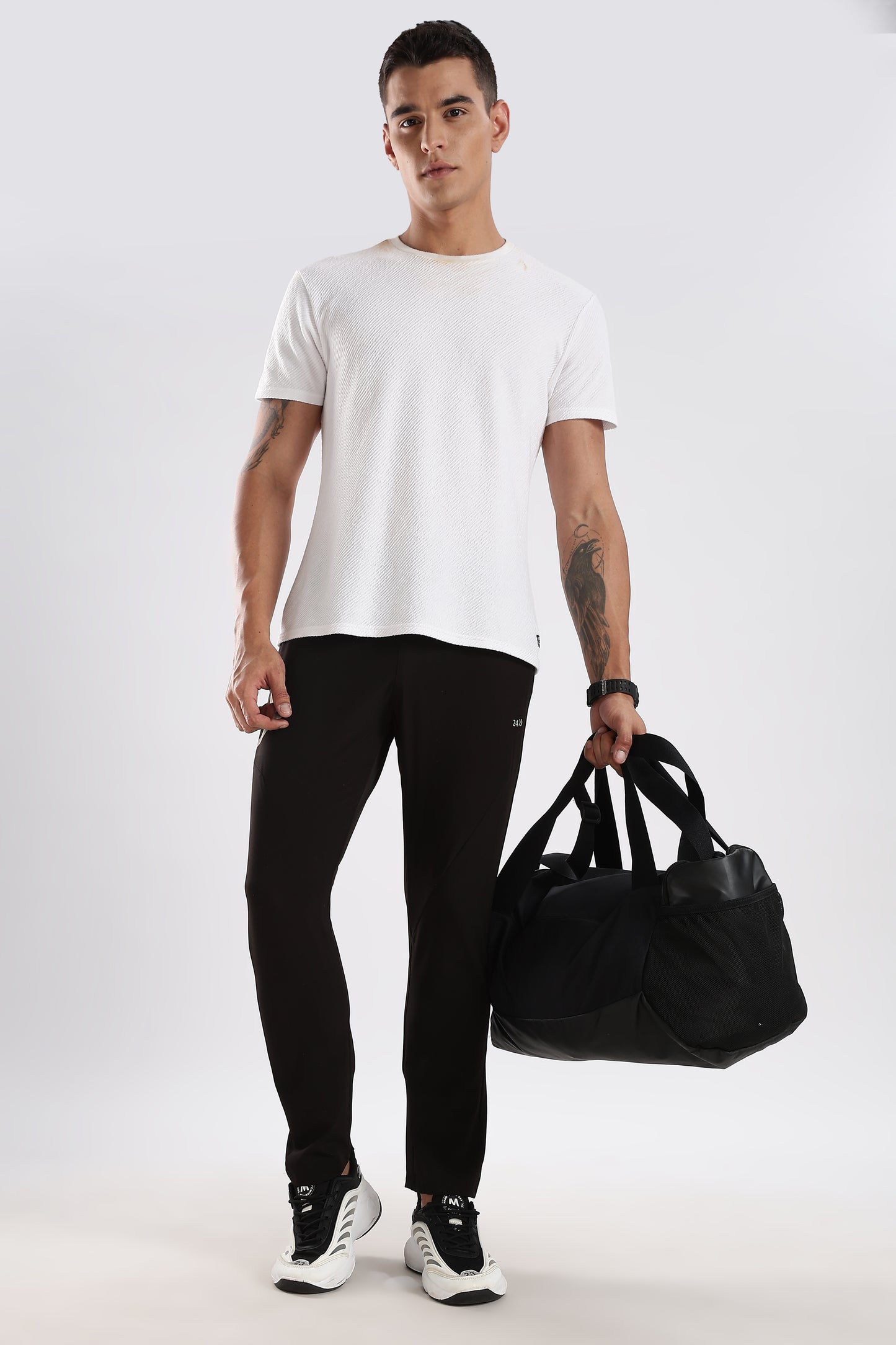 Men's Black sports fitness trouser