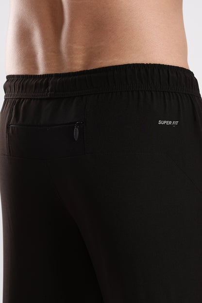 Men's Black sports fitness trouser